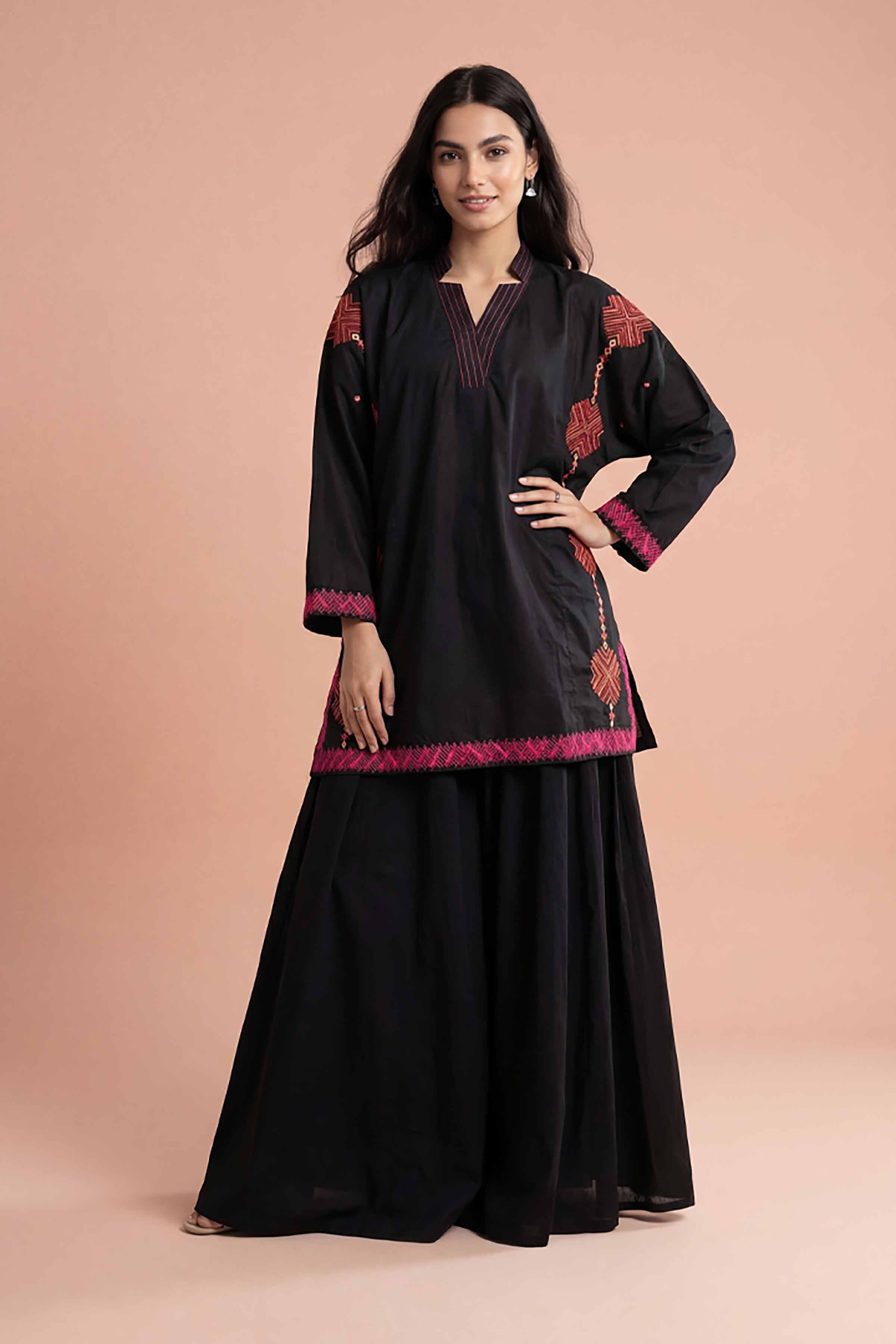 Embroidered Kurta - PE26-371 - Image 4