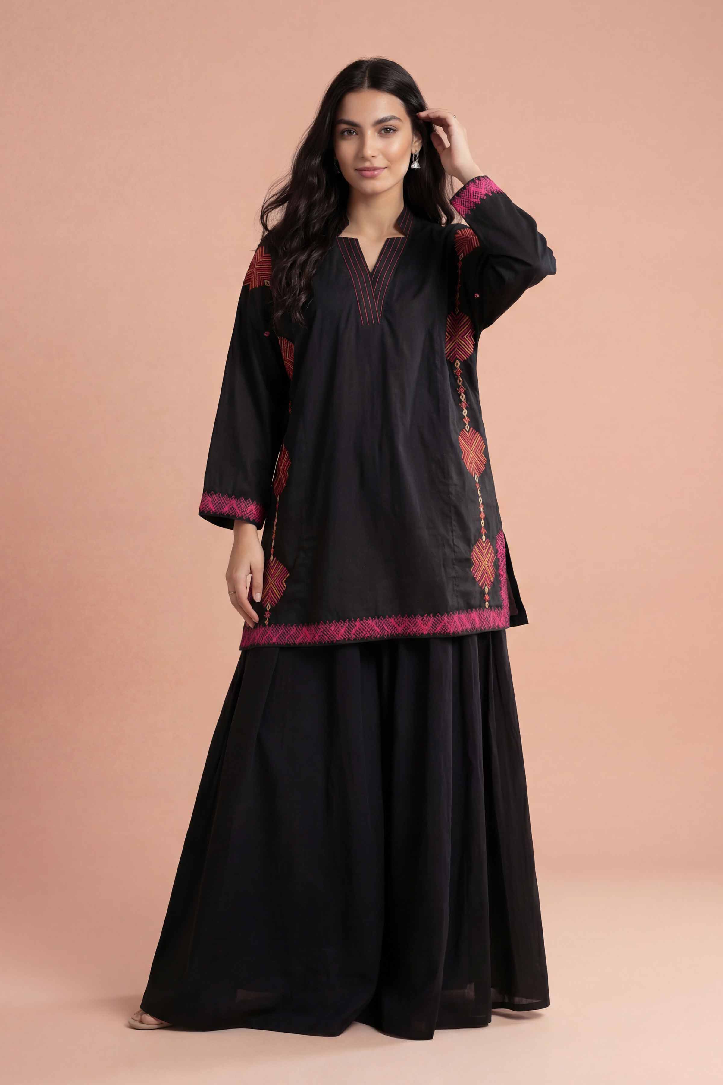 Embroidered Kurta - PE26-371 - Image 6