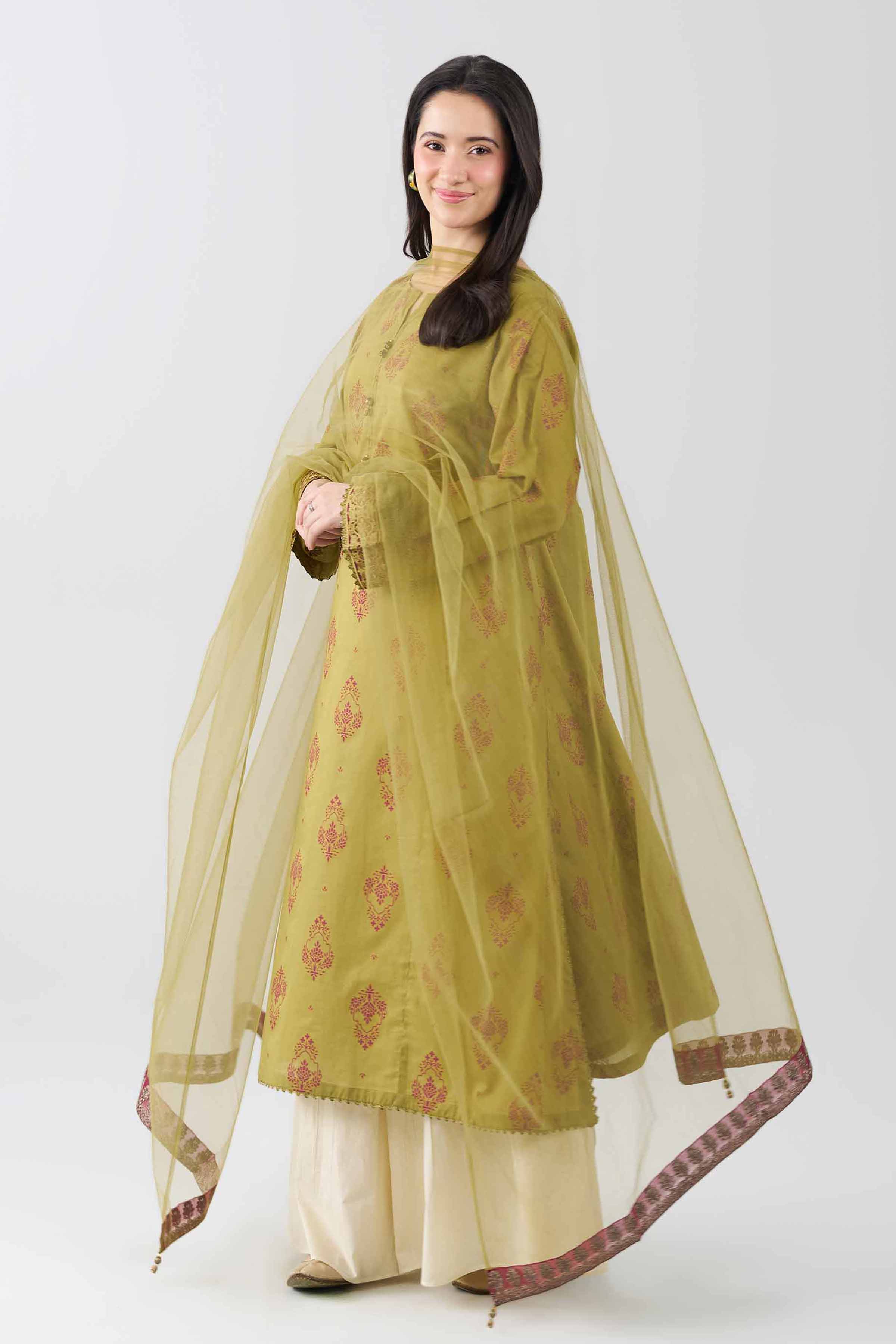 2 Piece - Embroidered Suit - PE26-439 - Image 5