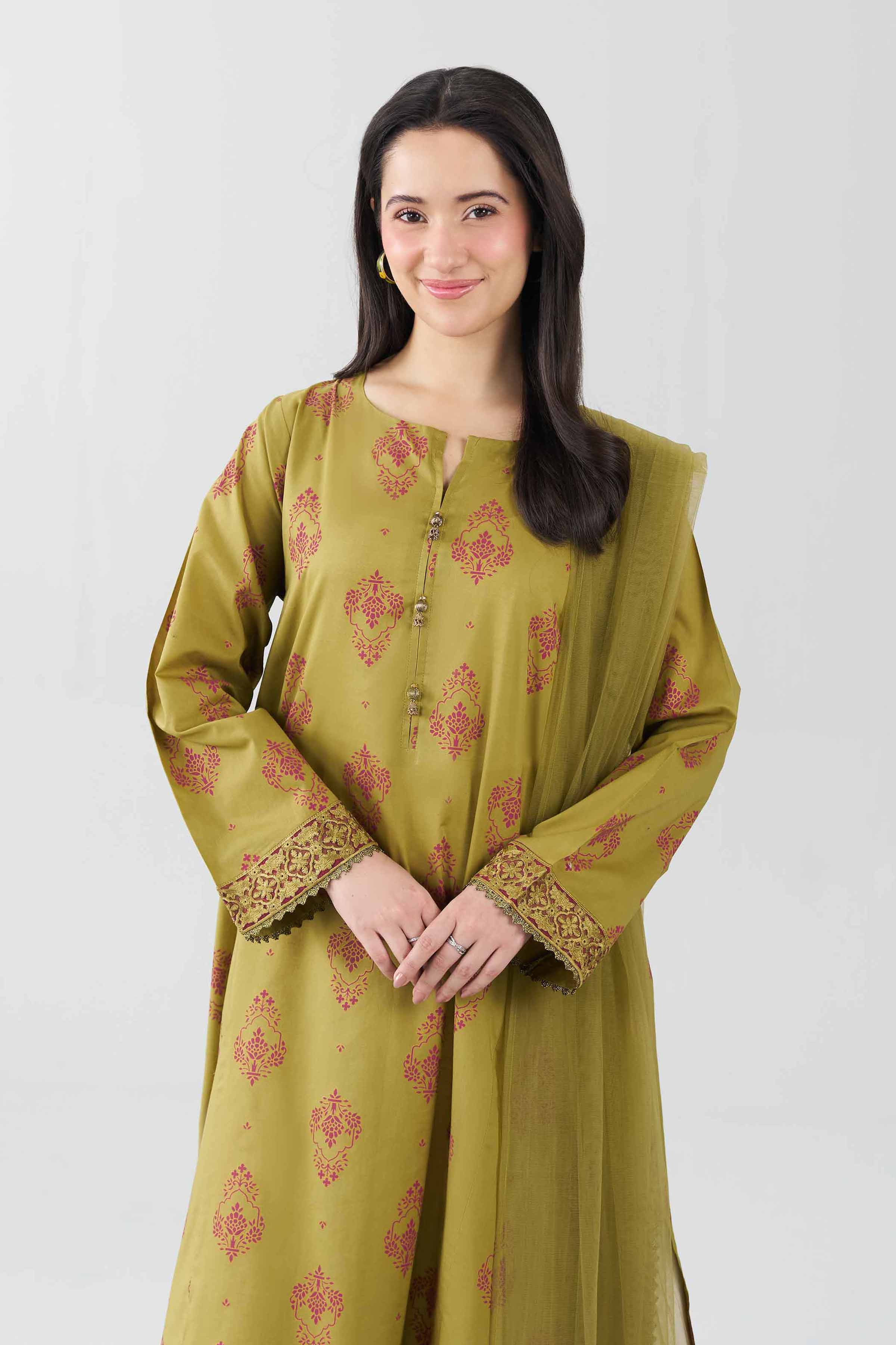 2 Piece - Embroidered Suit - PE26-439 - Image 7