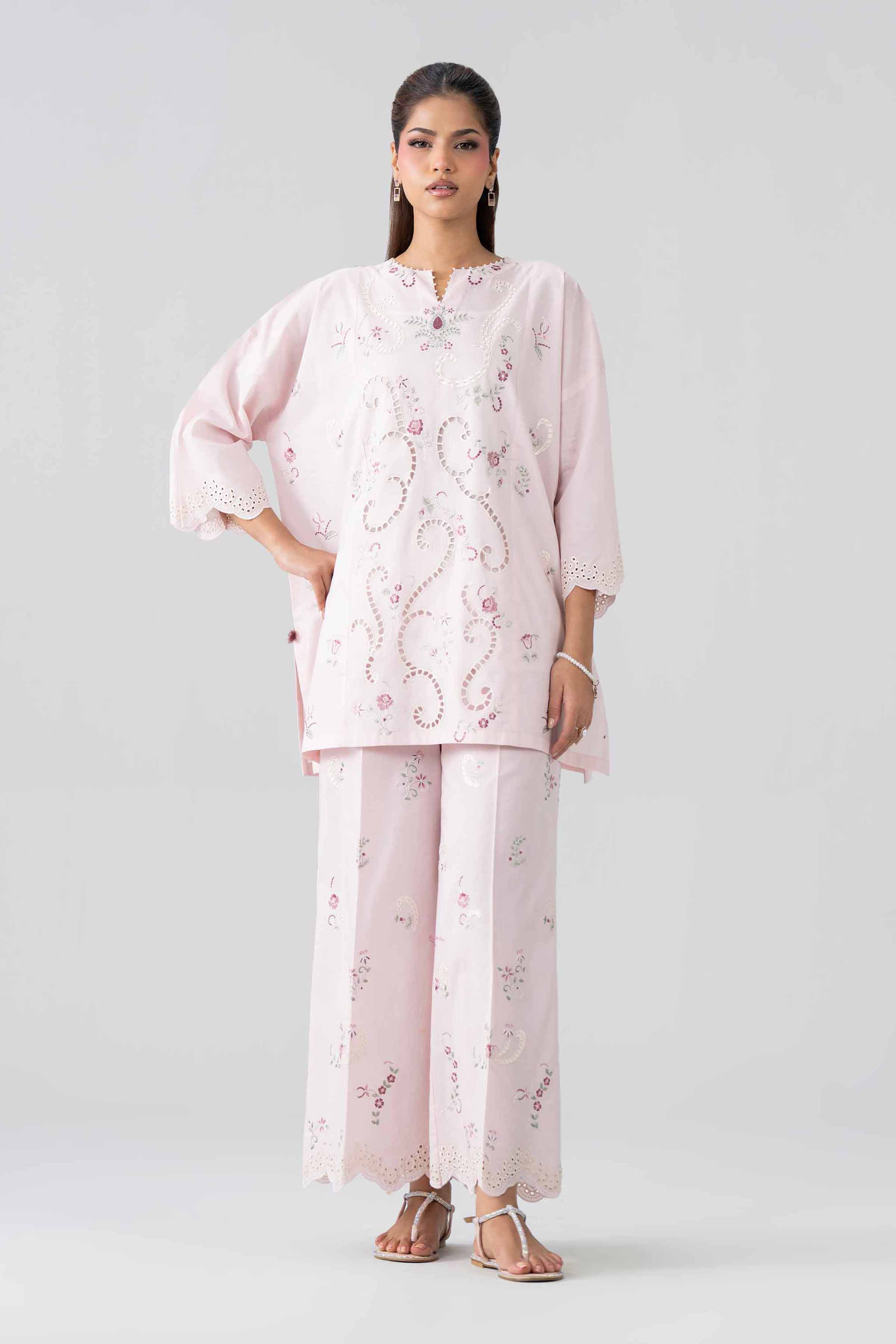 2 Piece - Embroidered Suit - PE26-453 - Image 3
