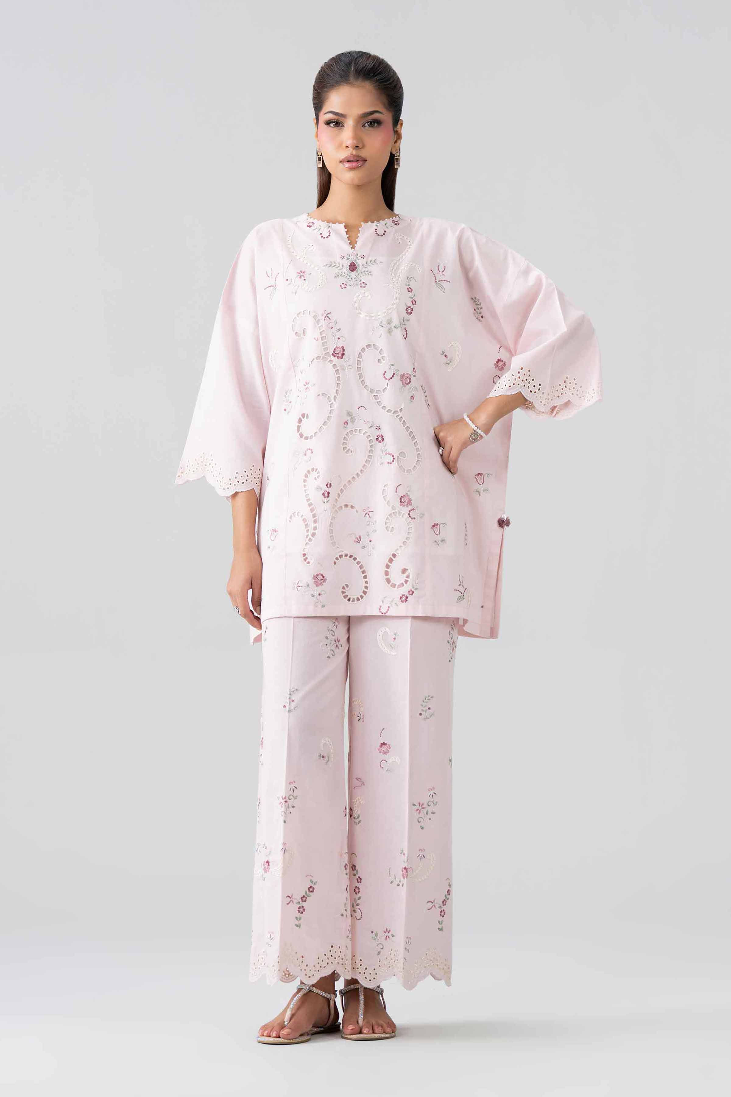 2 Piece - Embroidered Suit - PE26-453 - Image 6