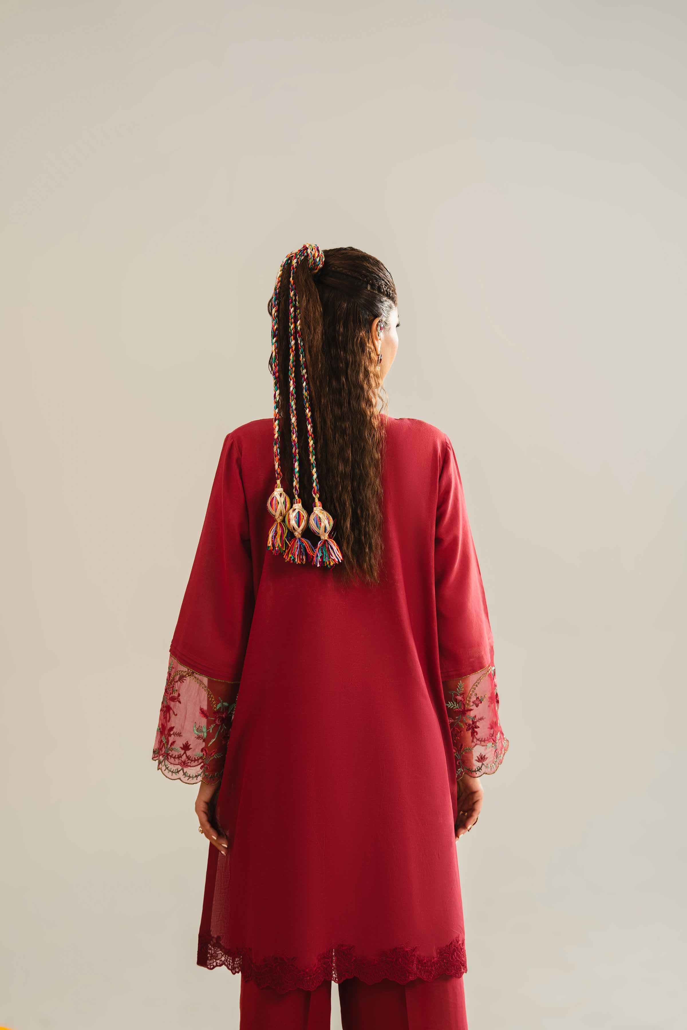2 Piece - Embroidered Suit - PE26-46 - Image 4
