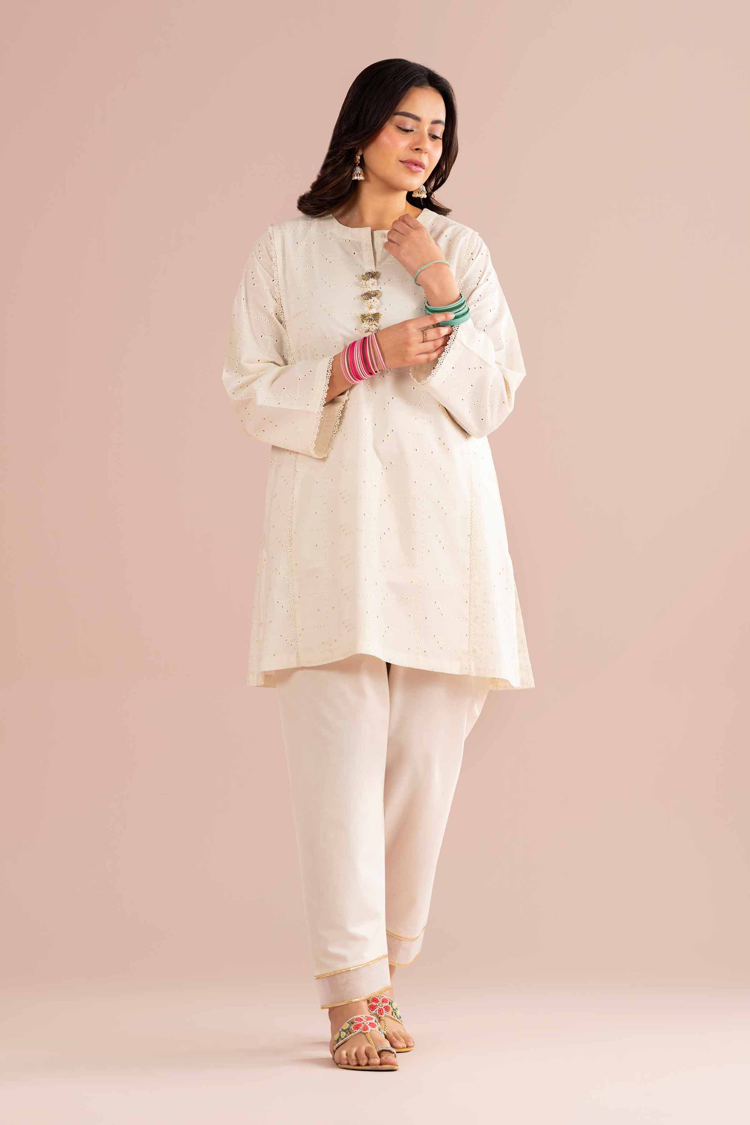 2 Piece - Embroidered Suit - PE26-472 - Image 5
