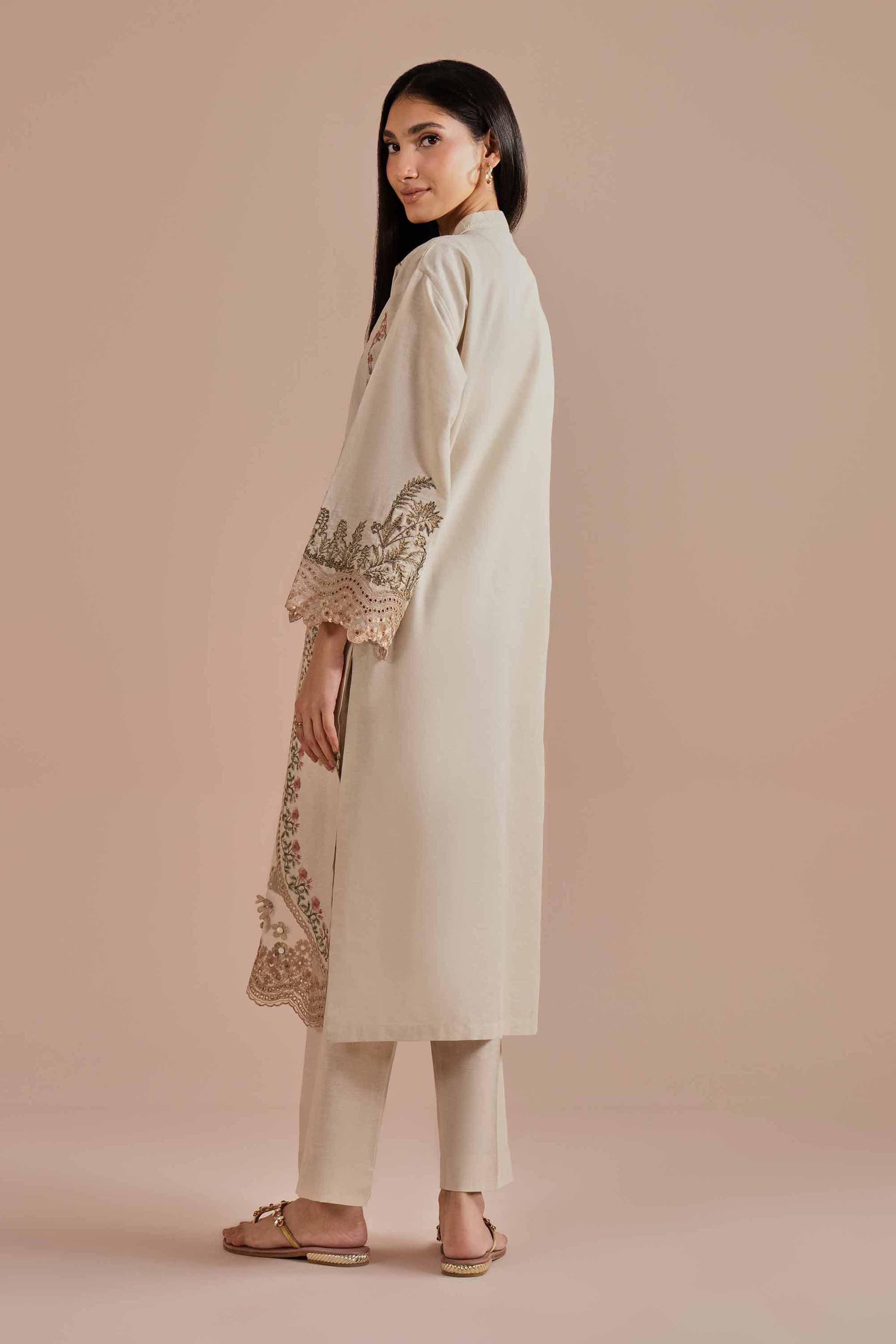 2 Piece - Embroidered Suit - PE26-48 - Image 3