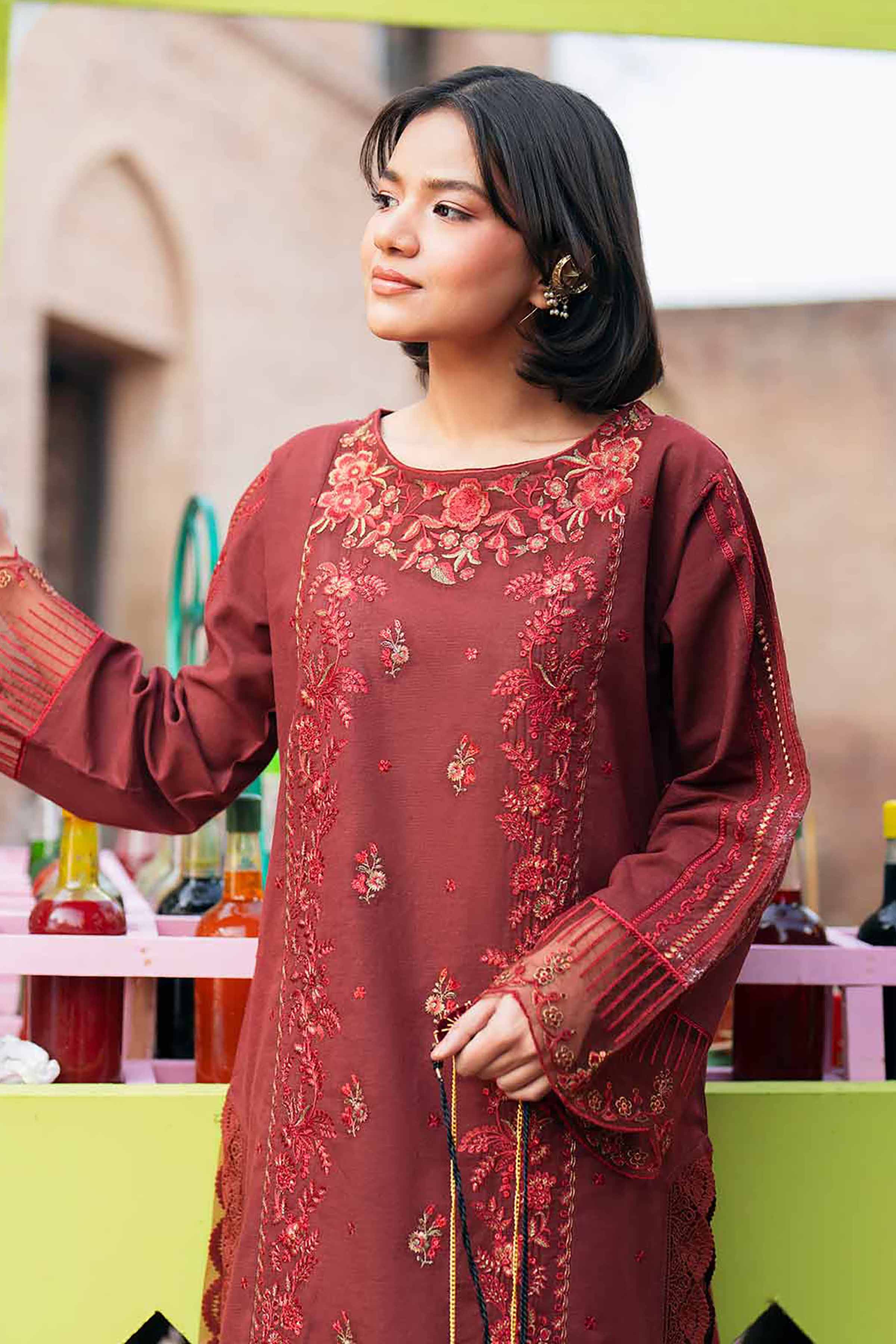 2 Piece - Embroidered Suit - PE26-50 - Image 2