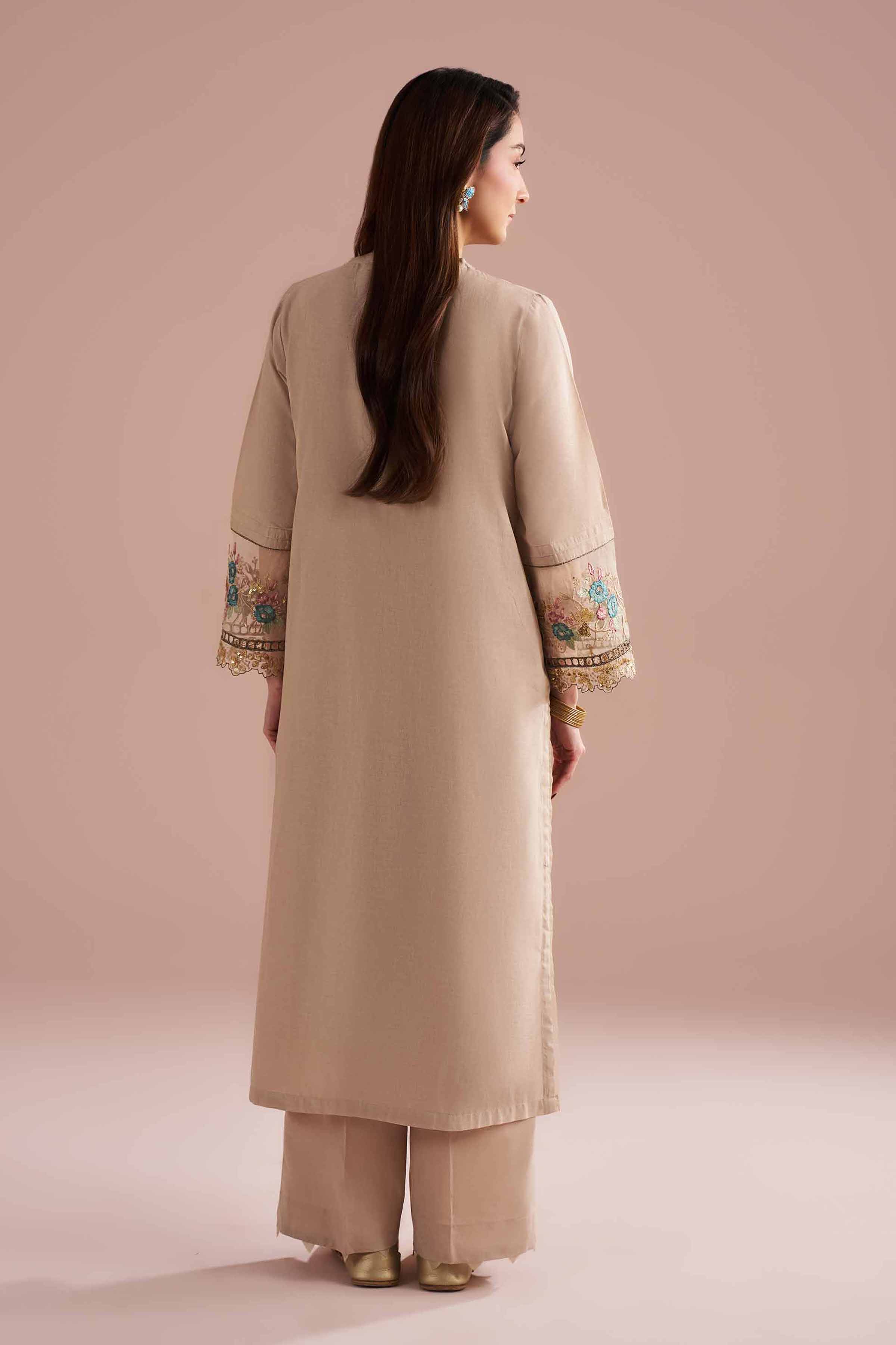 2 Piece - Embroidered Suit - PE26-55 - Image 3