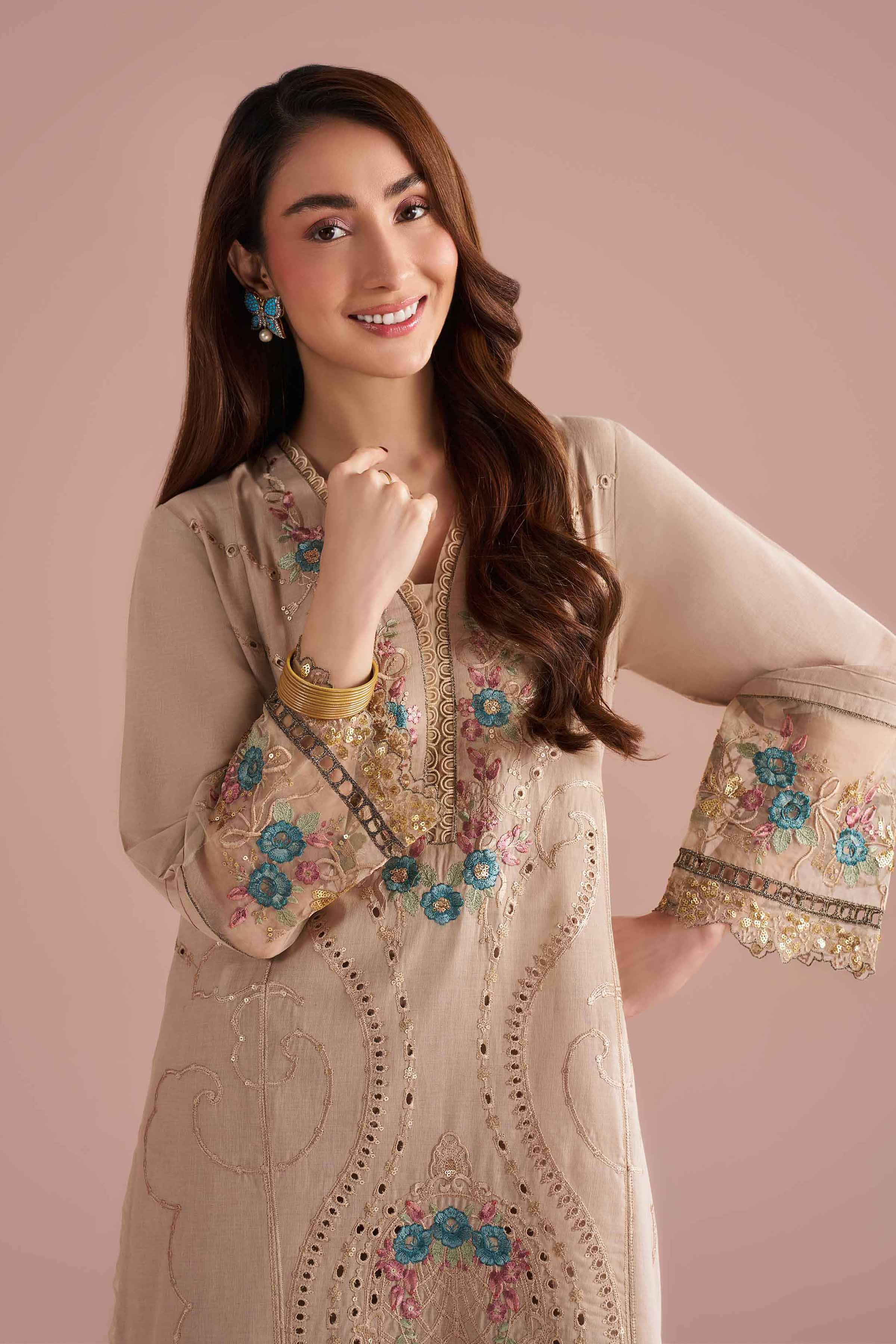 2 Piece - Embroidered Suit - PE26-55 - Image 7