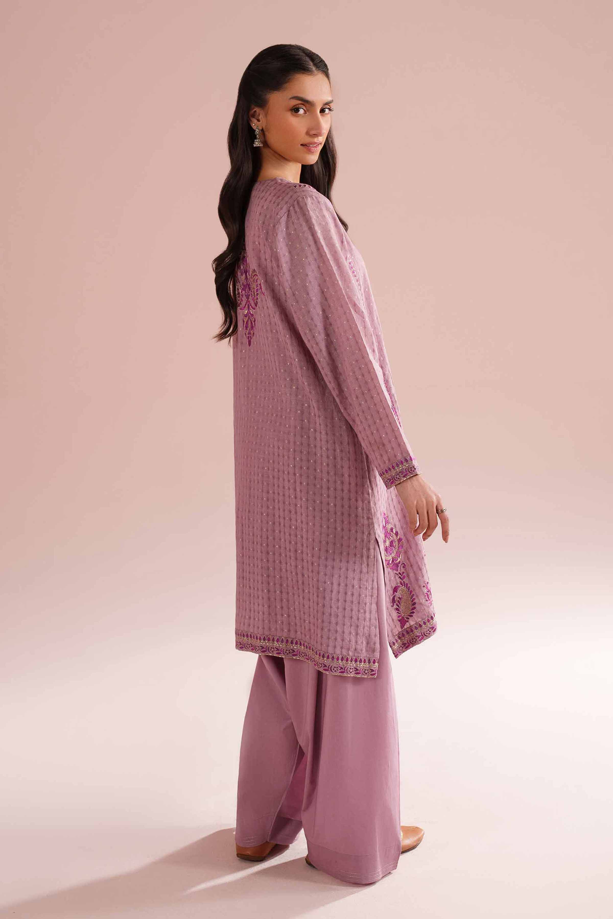 2 Piece - Embroidered Suit - PE26-58 - Image 5