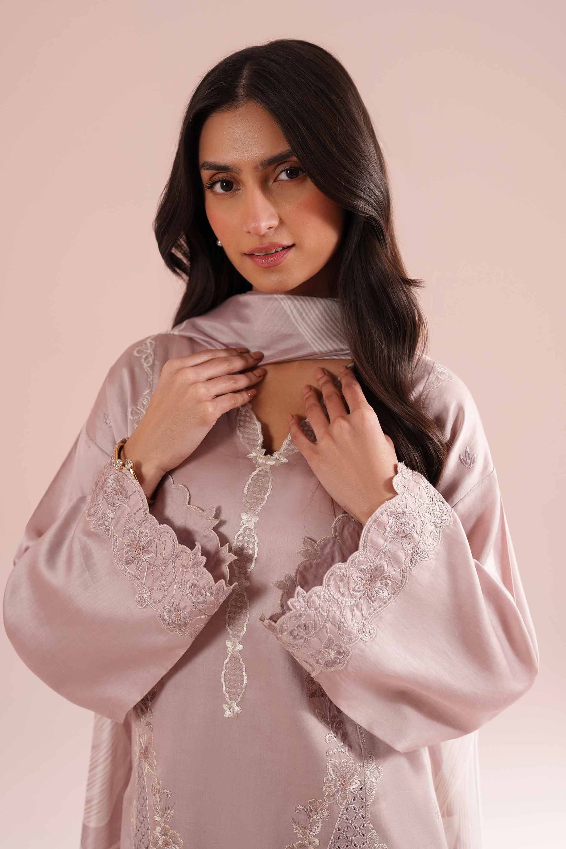 3 Piece - Embroidered Suit - PE26-64 - Image 6