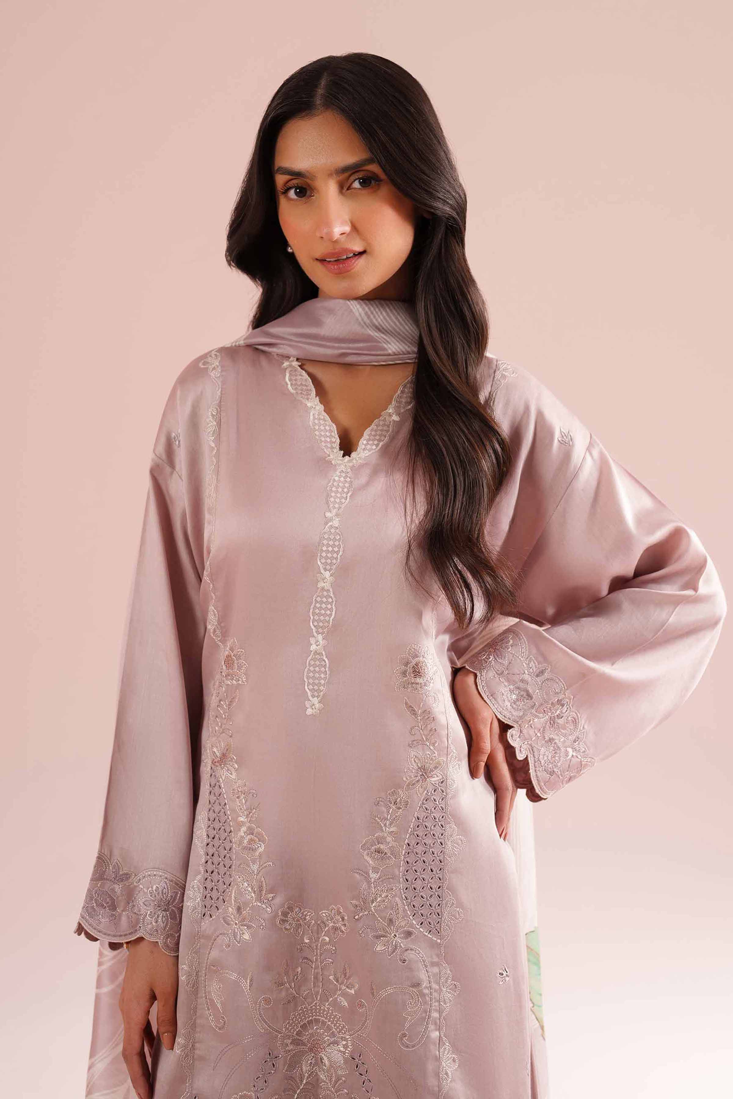 3 Piece - Embroidered Suit - PE26-64 - Image 7