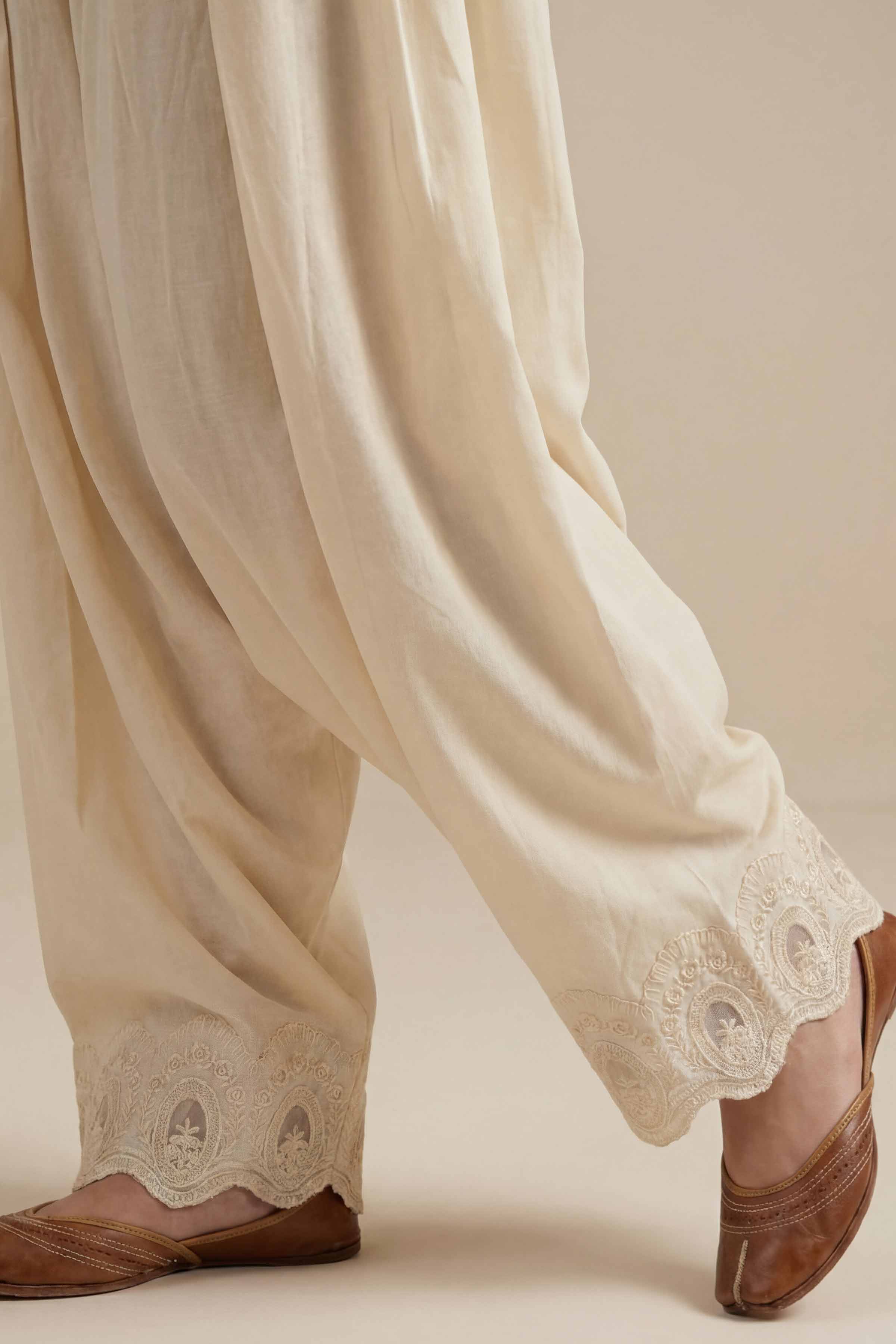Embroidered Shalwar - PE26-641 - Image 5