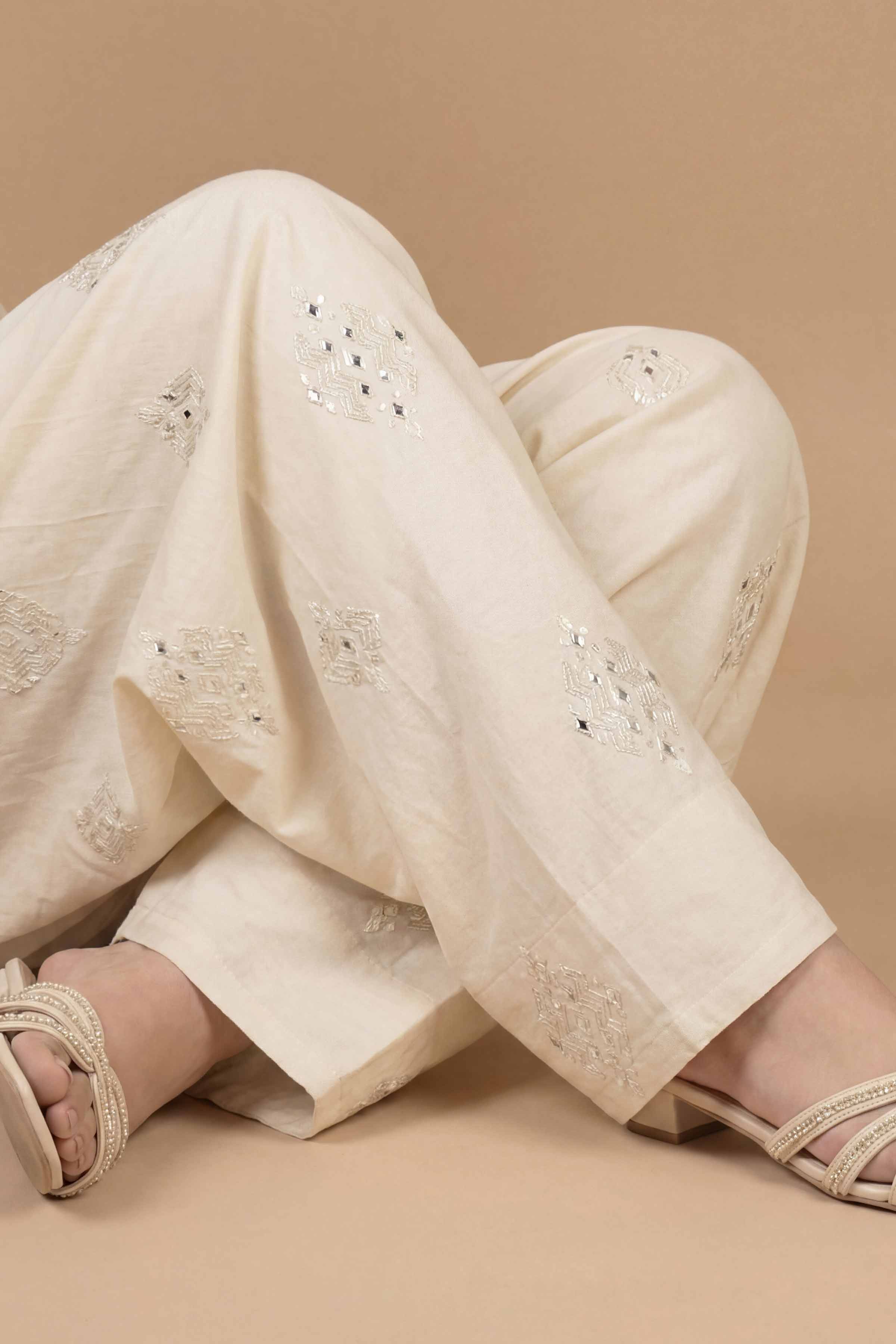 Embroidered Shalwar - PE26-662 - Image 5