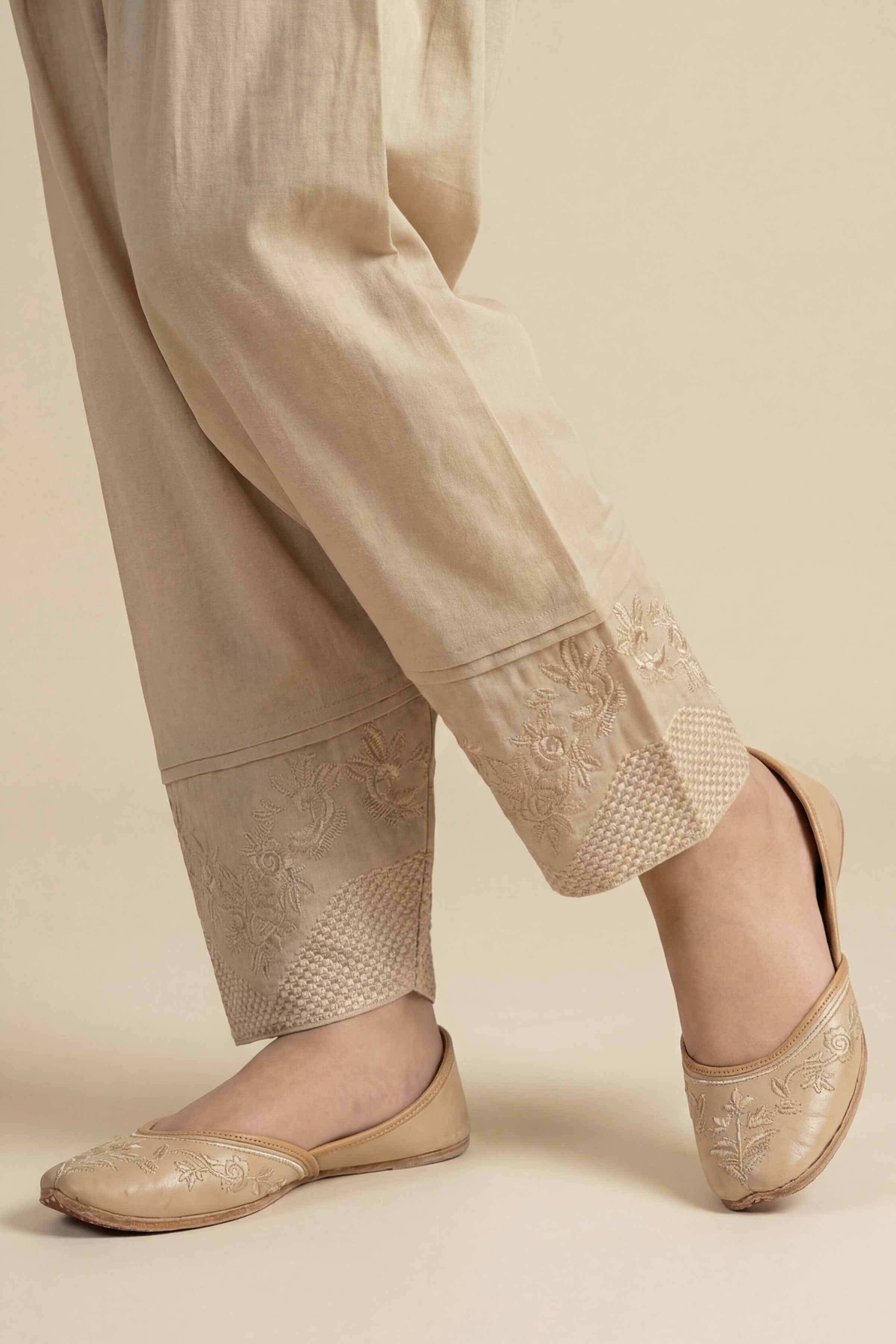 Embroidered Shalwar - PE26-665 - Image 4