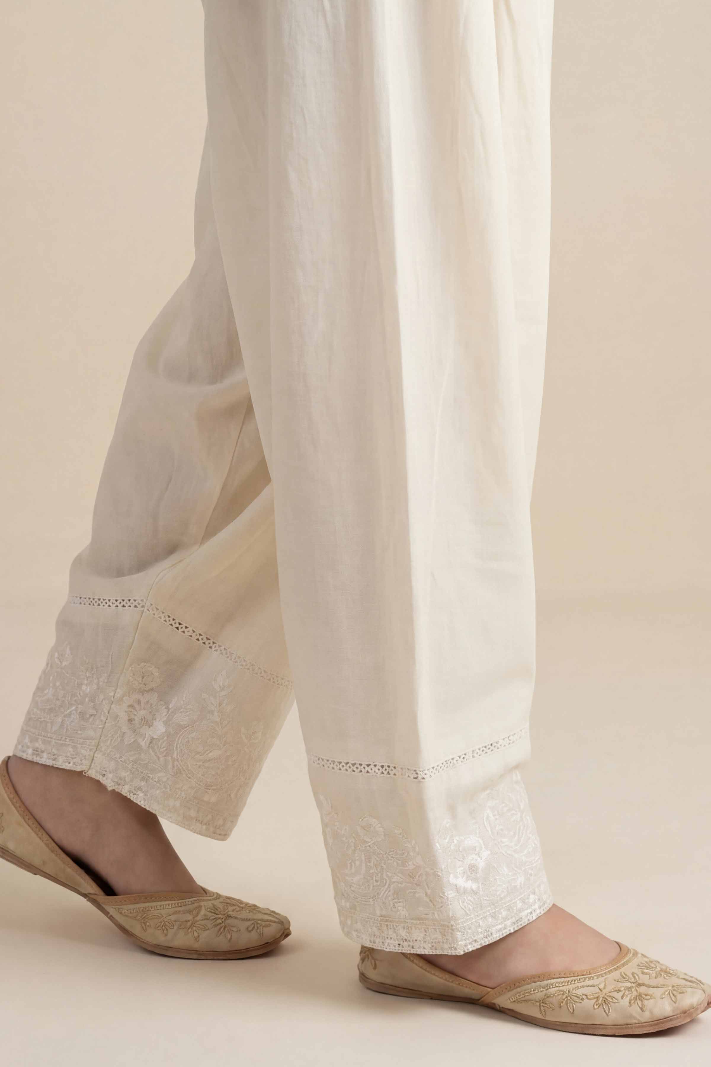 Embroidered Shalwar - PE26-666 - Image 3