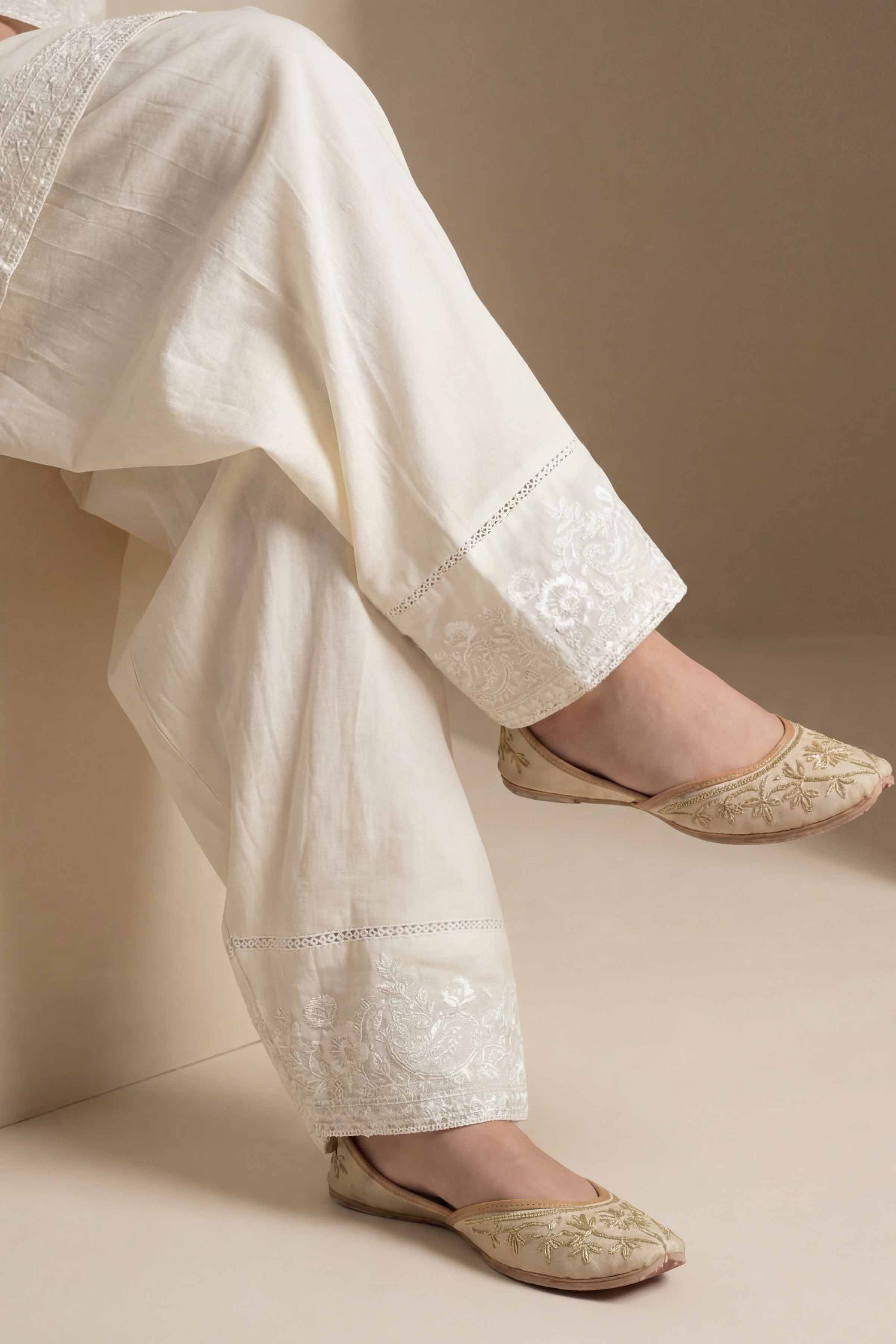 Embroidered Shalwar - PE26-666 - Image 4