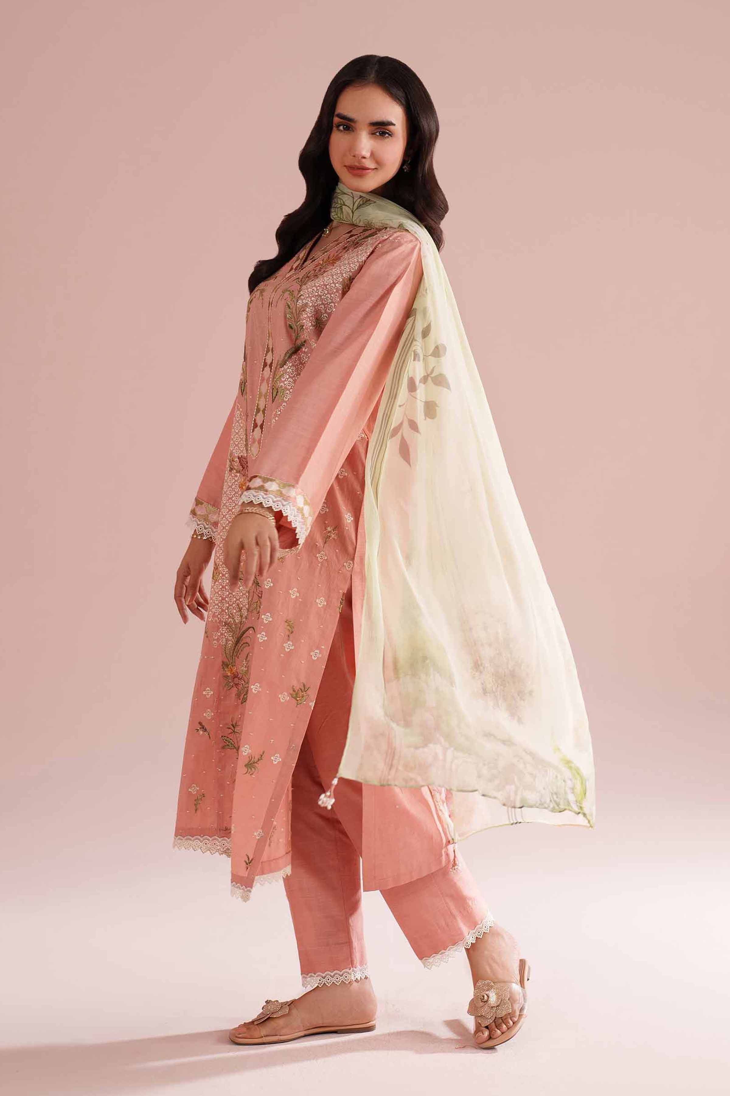 3 Piece - Embroidered Suit - PE26-68 - Image 7