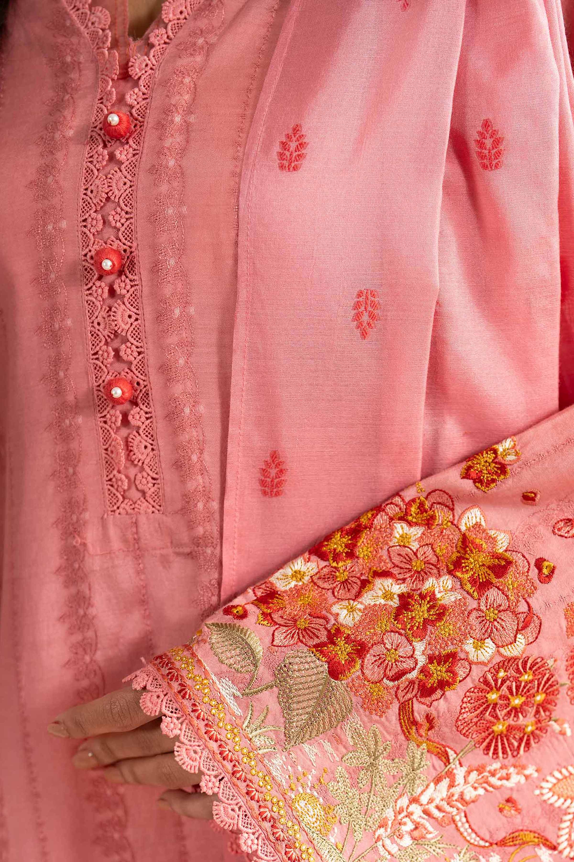 3 Piece - Embroidered Suit - PE26-73 - Image 7