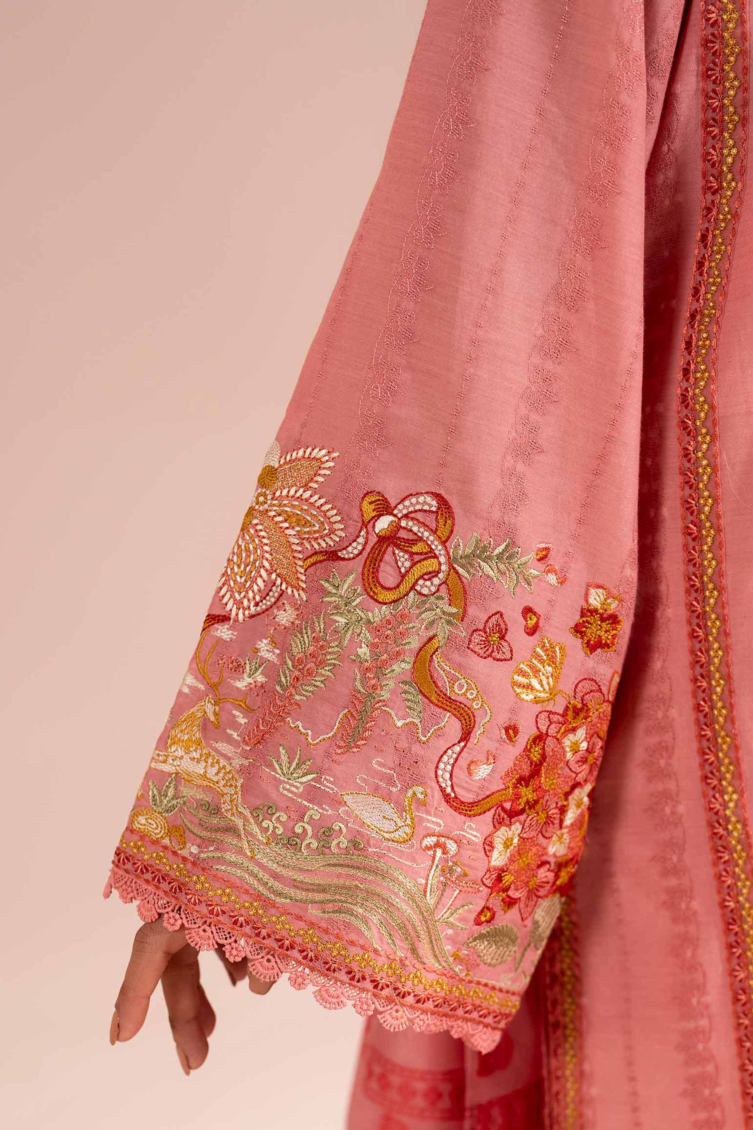 3 Piece - Embroidered Suit - PE26-73 - Image 8
