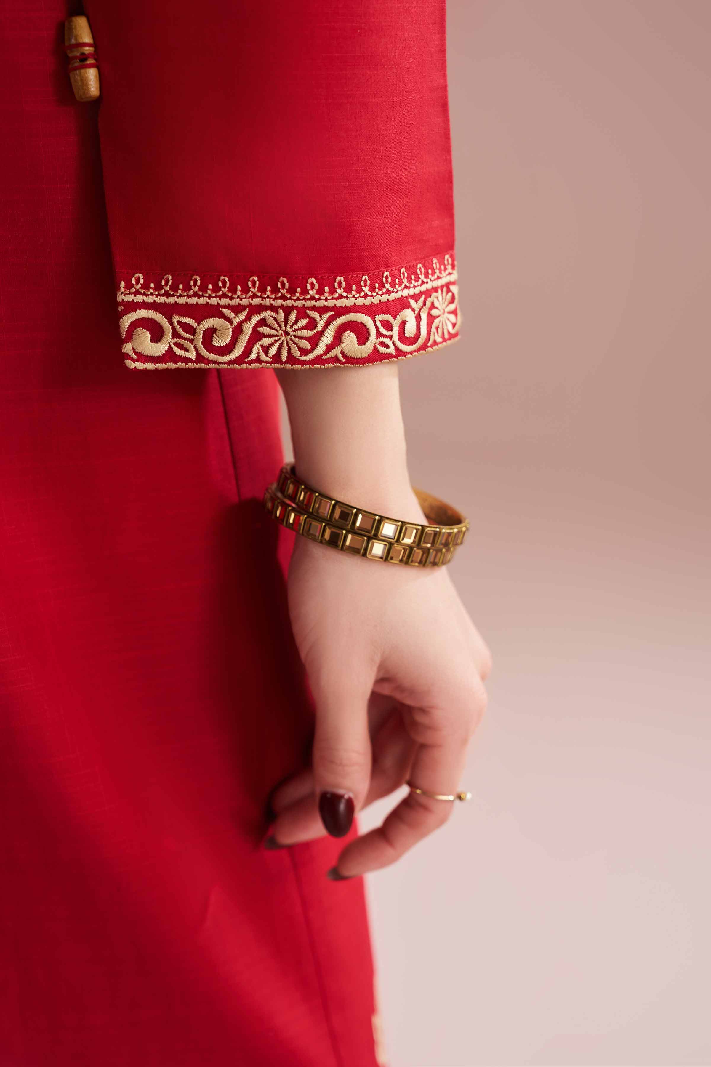 3 Piece - Embroidered Suit - PE26-80 - Image 8