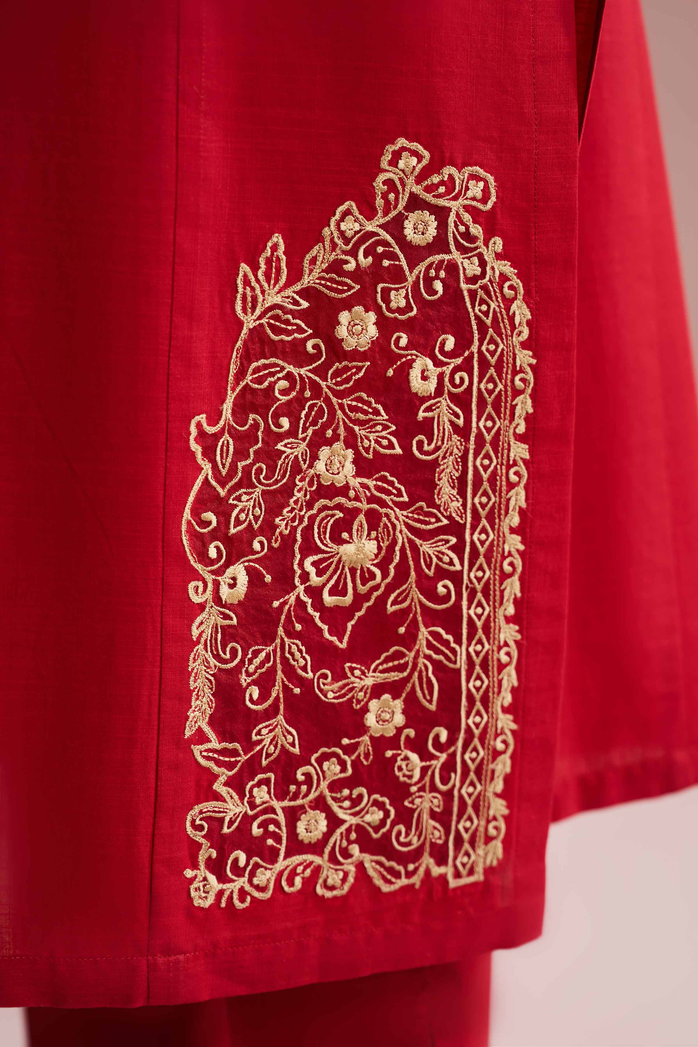 3 Piece - Embroidered Suit - PE26-80 - Image 9