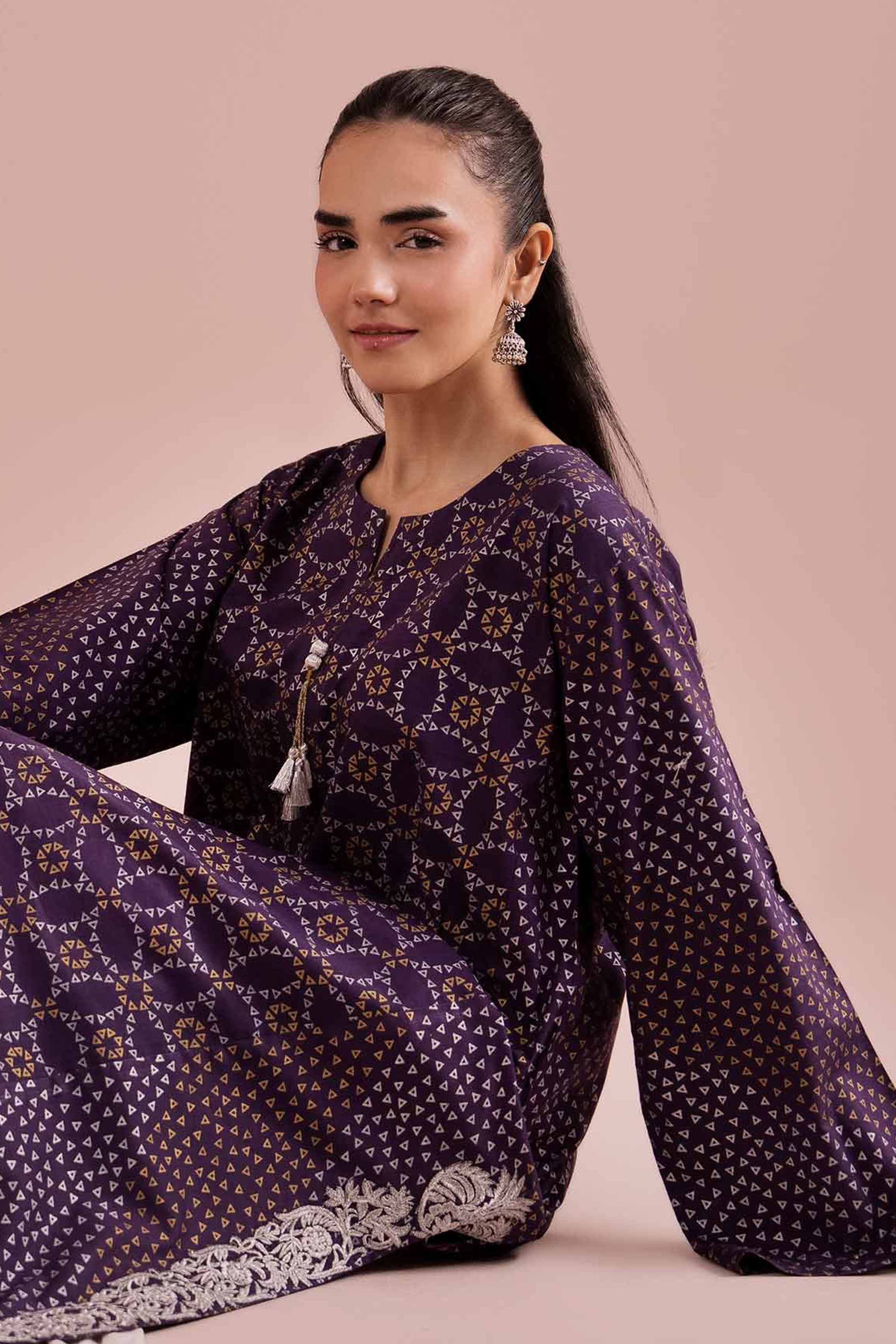 Printed Embroidered Shirt - PE26-88 - Image 2