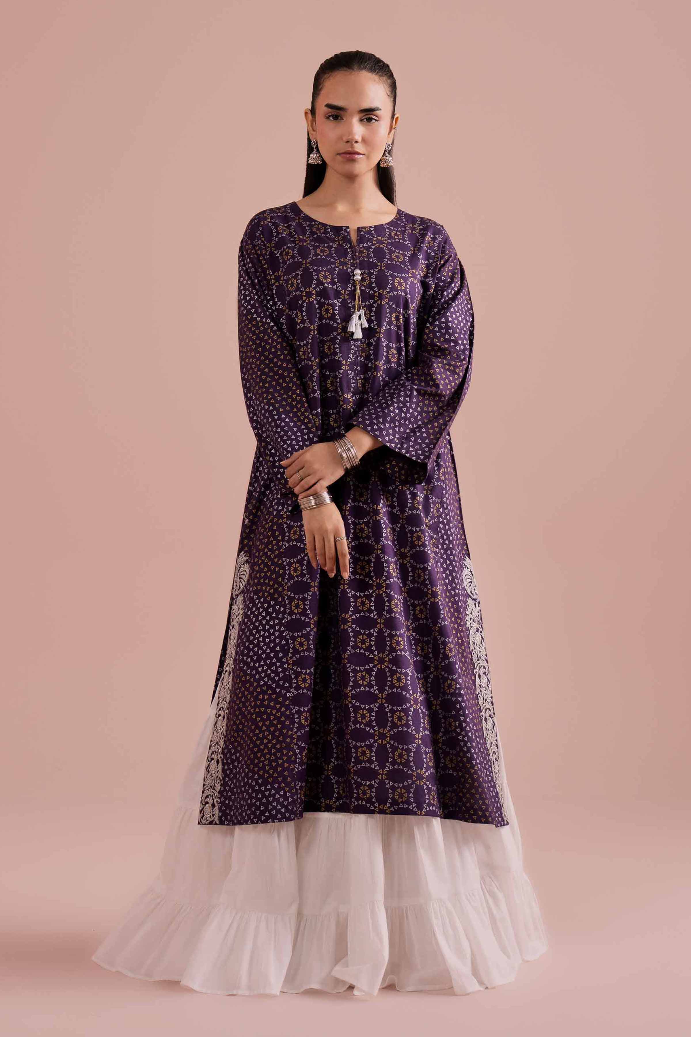 Printed Embroidered Shirt - PE26-88 - Image 4