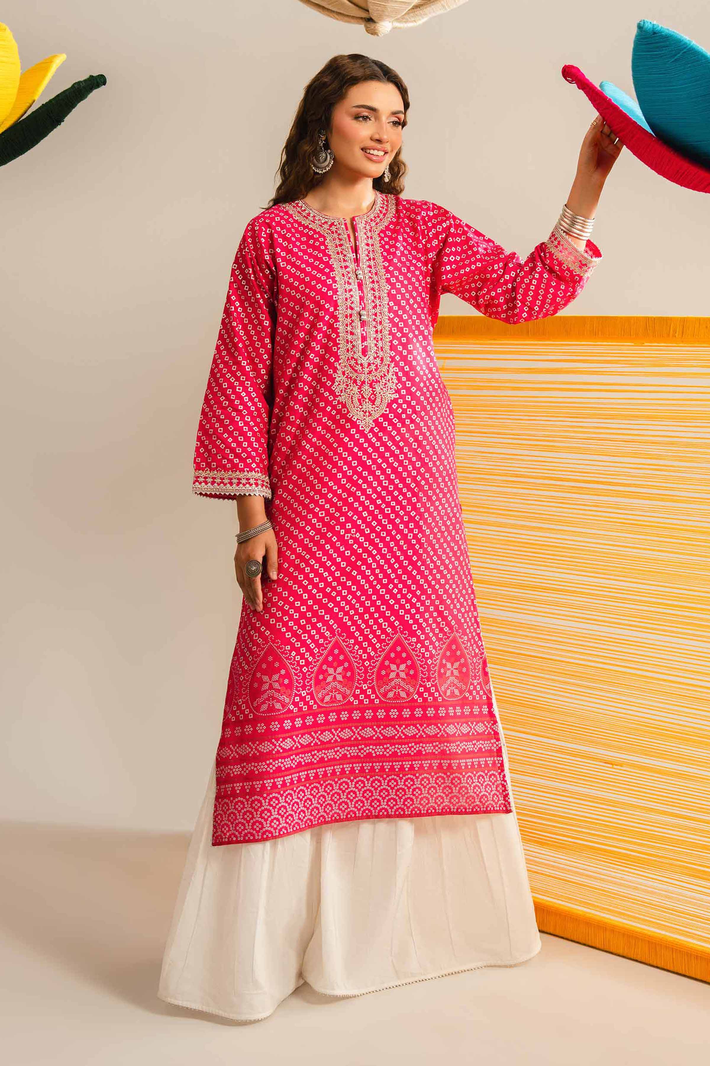 Printed Embroidered Shirt - PE26-89
