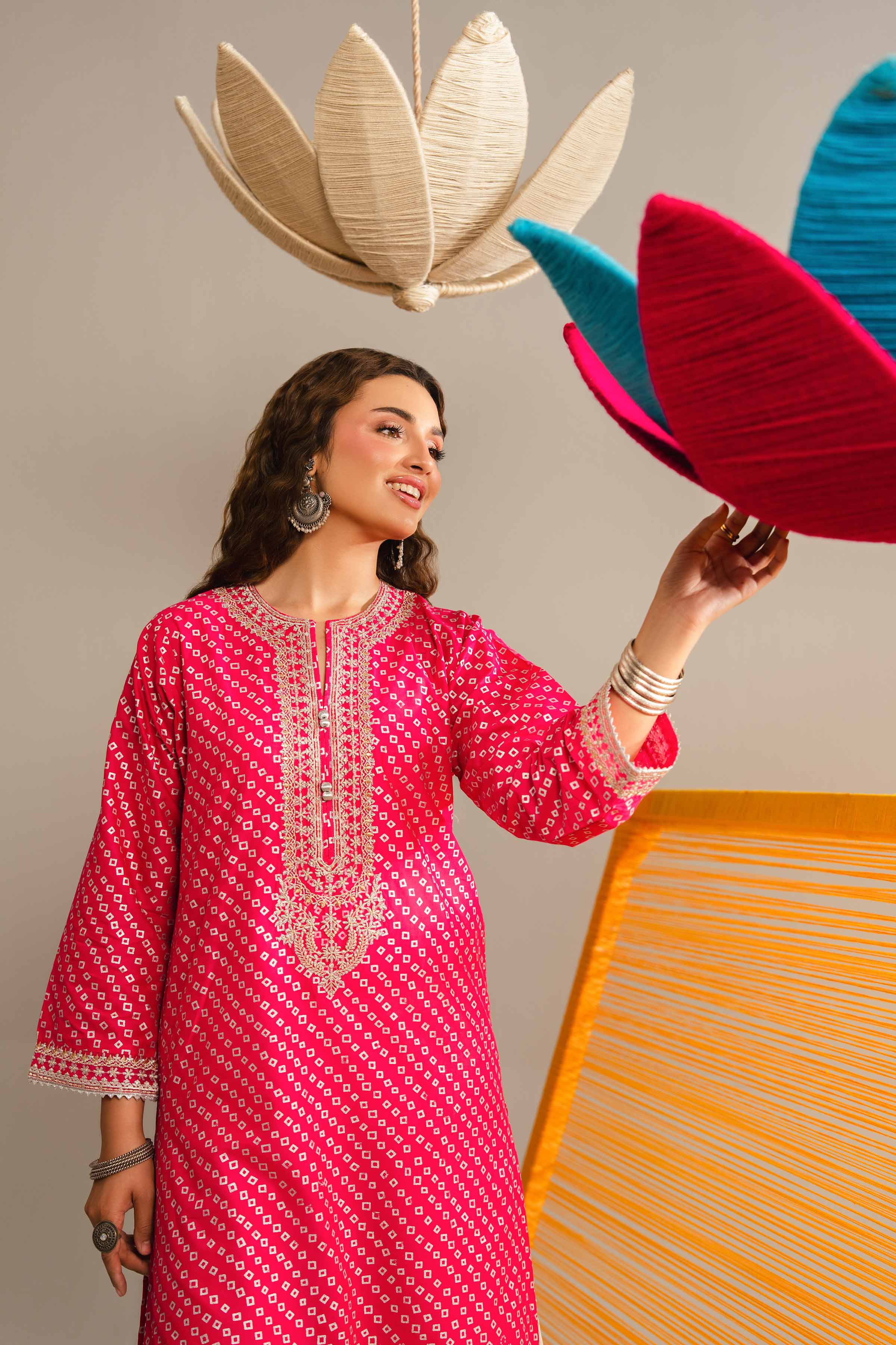 Printed Embroidered Shirt - PE26-89 - Image 5
