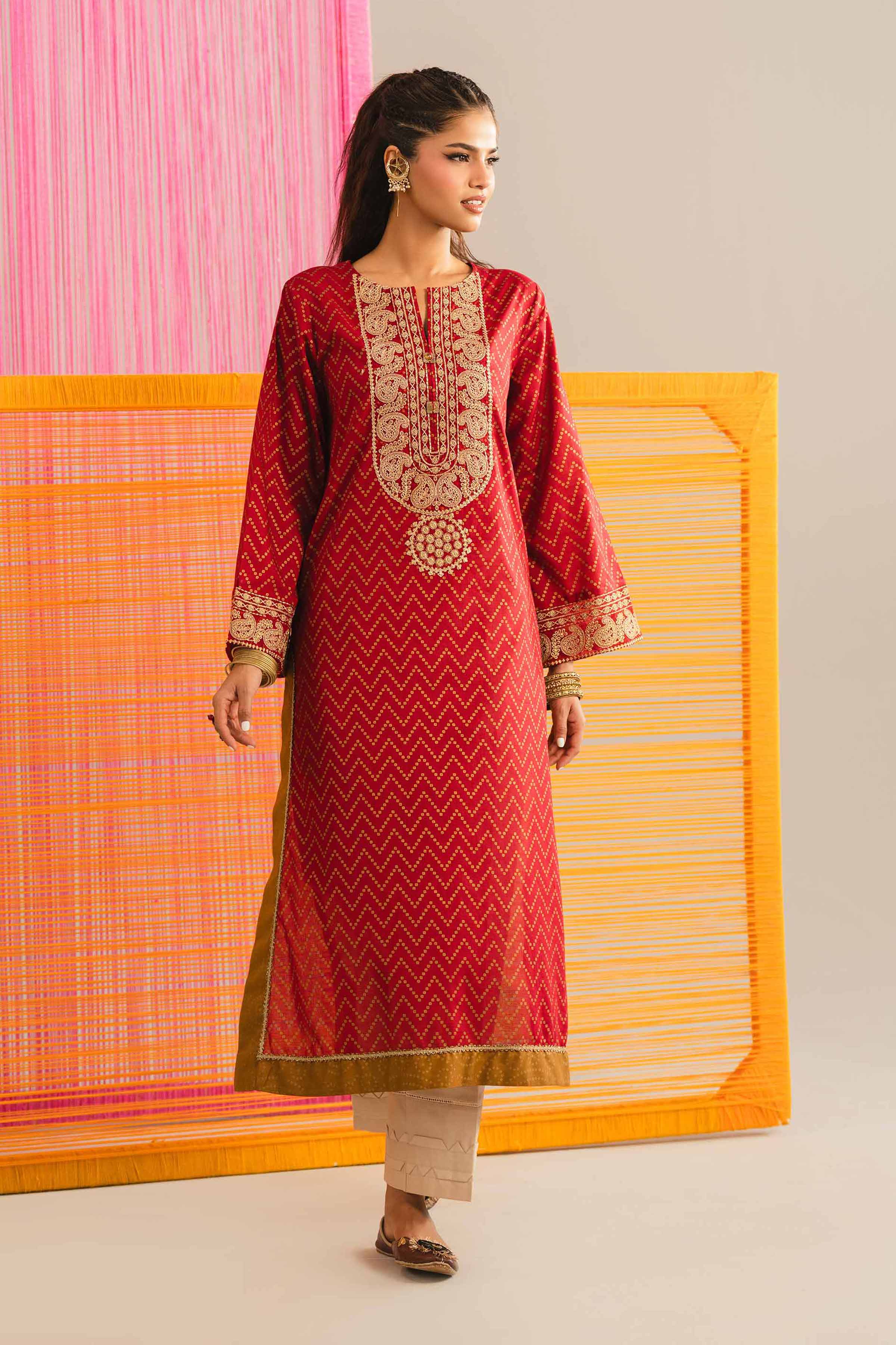 Printed Embroidered Shirt - PE26-90 - Image 3
