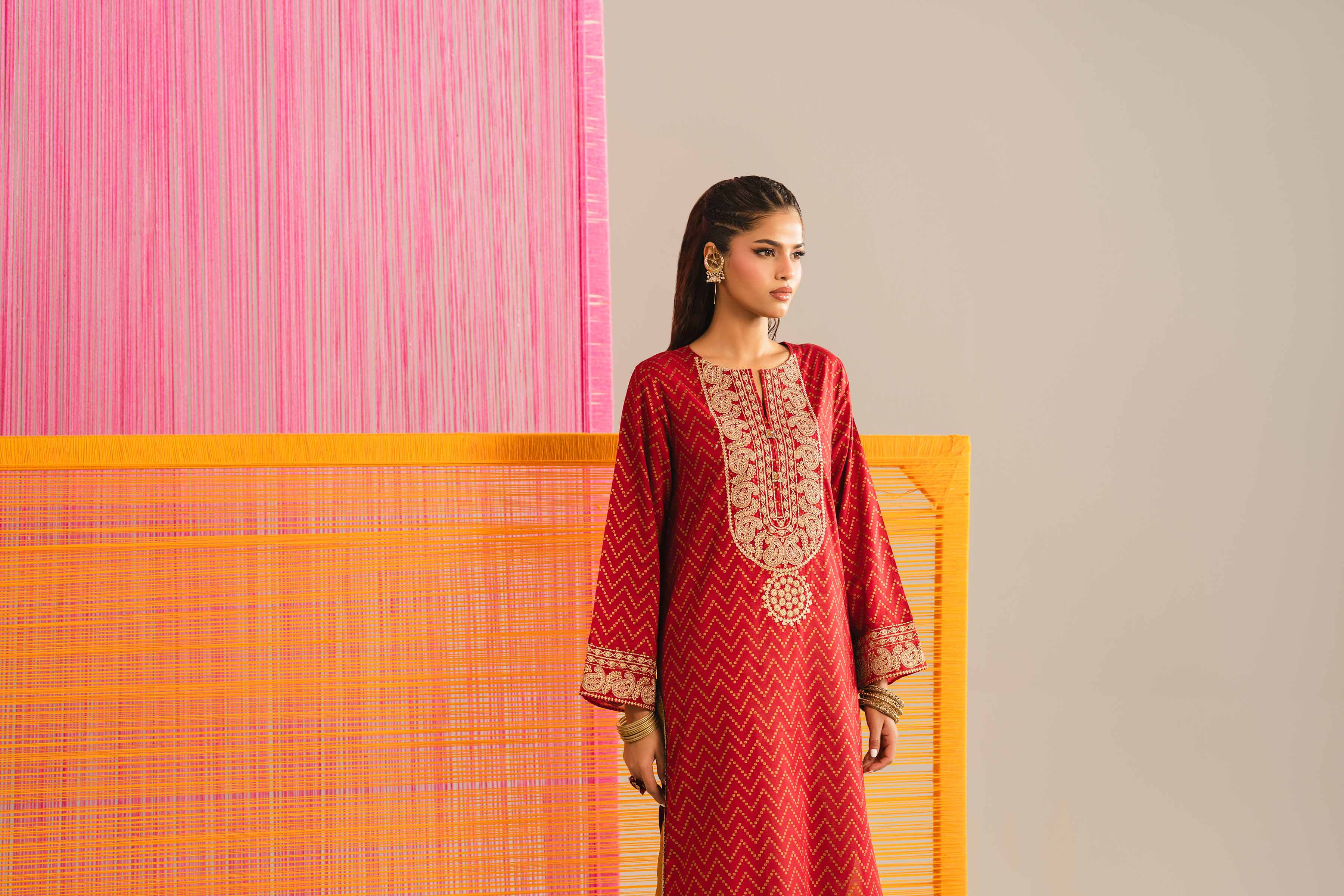Printed Embroidered Shirt - PE26-90 - Image 8