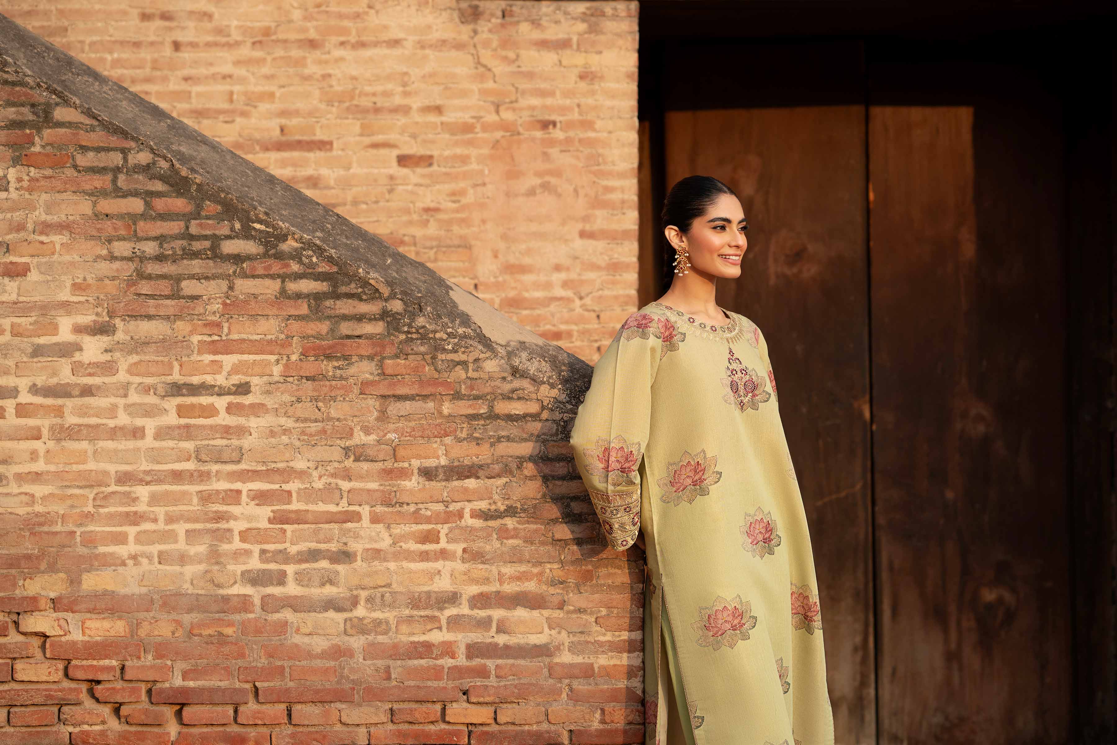 2 Piece - Printed Embroidered Suit - PFE25-02 - Image 8