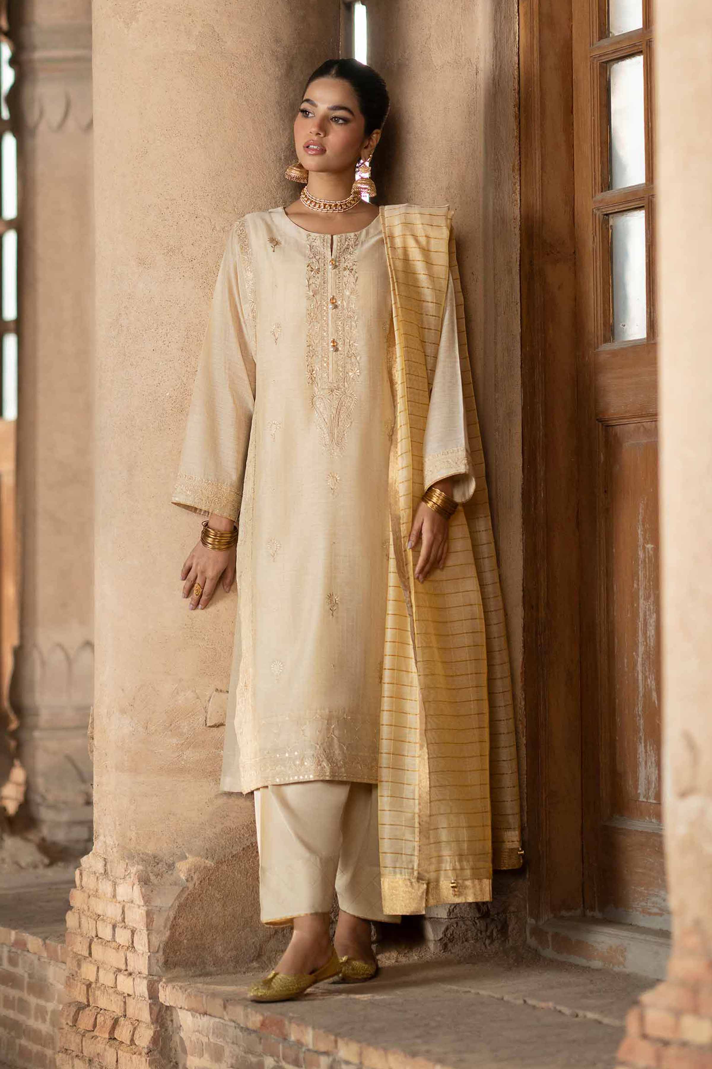 3 Piece - Embroidered Suit - PFE25-08