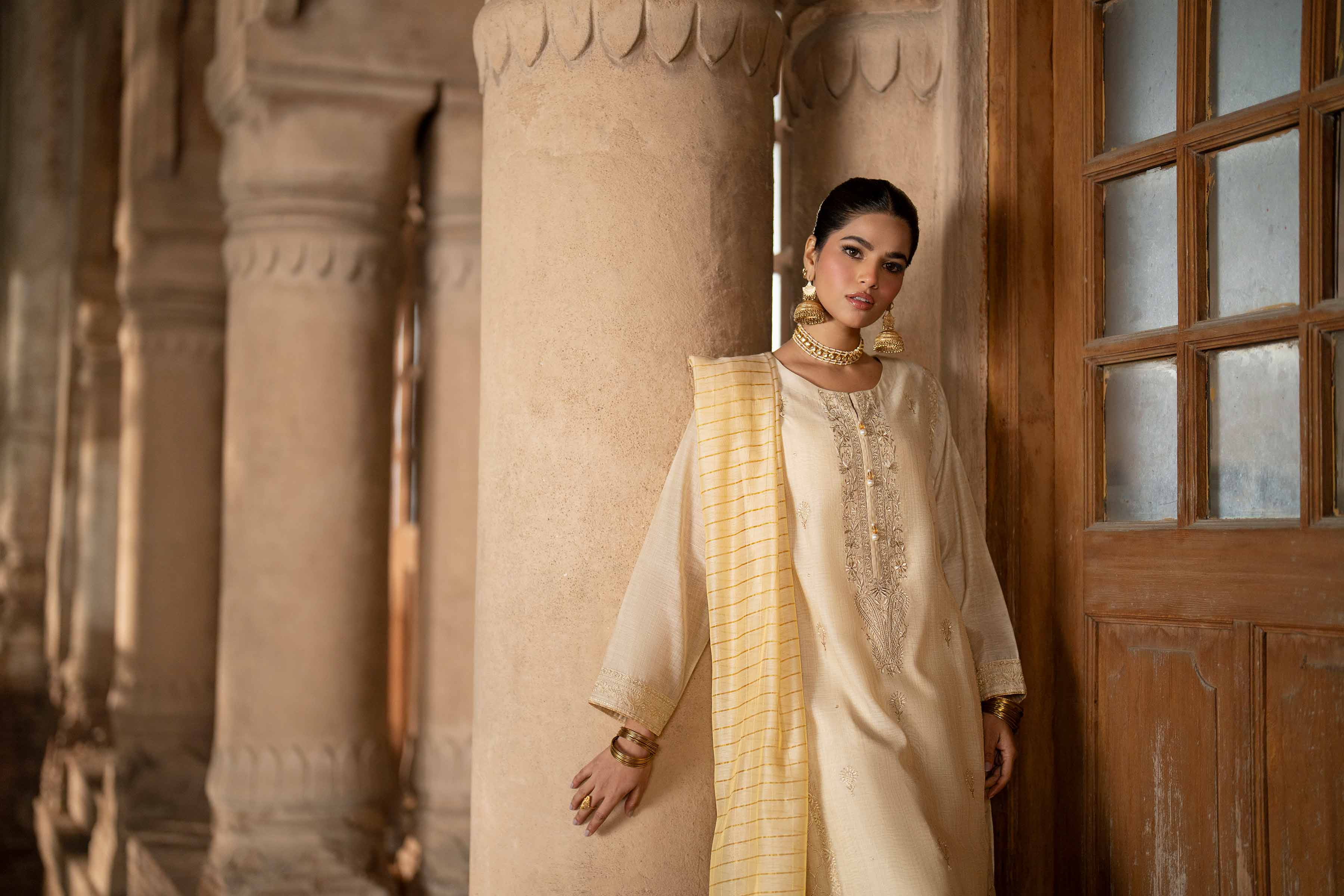3 Piece - Embroidered Suit - PFE25-08 - Image 6