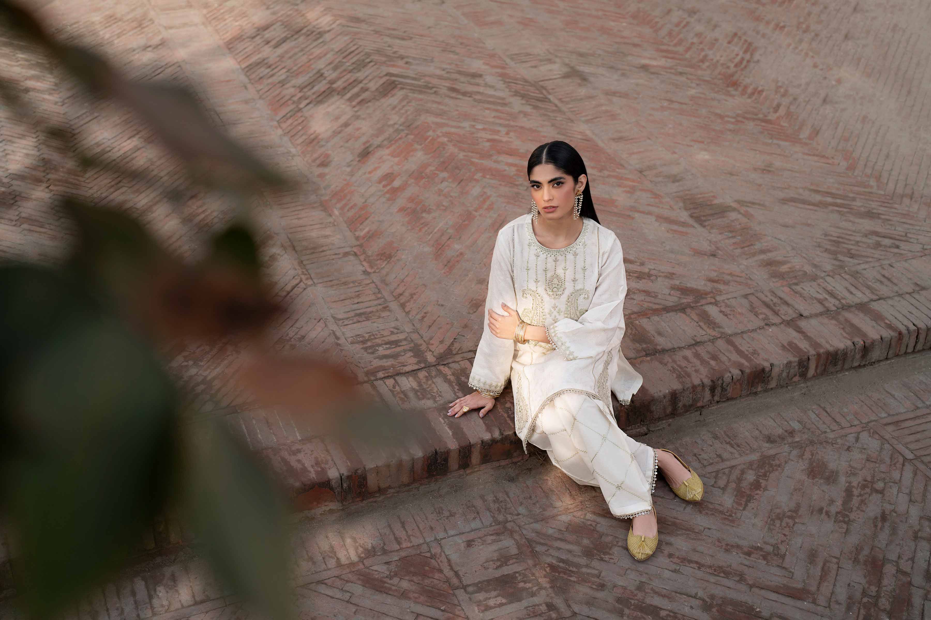 2 Piece - Embroidered Suit - PFE25-10 - Image 8