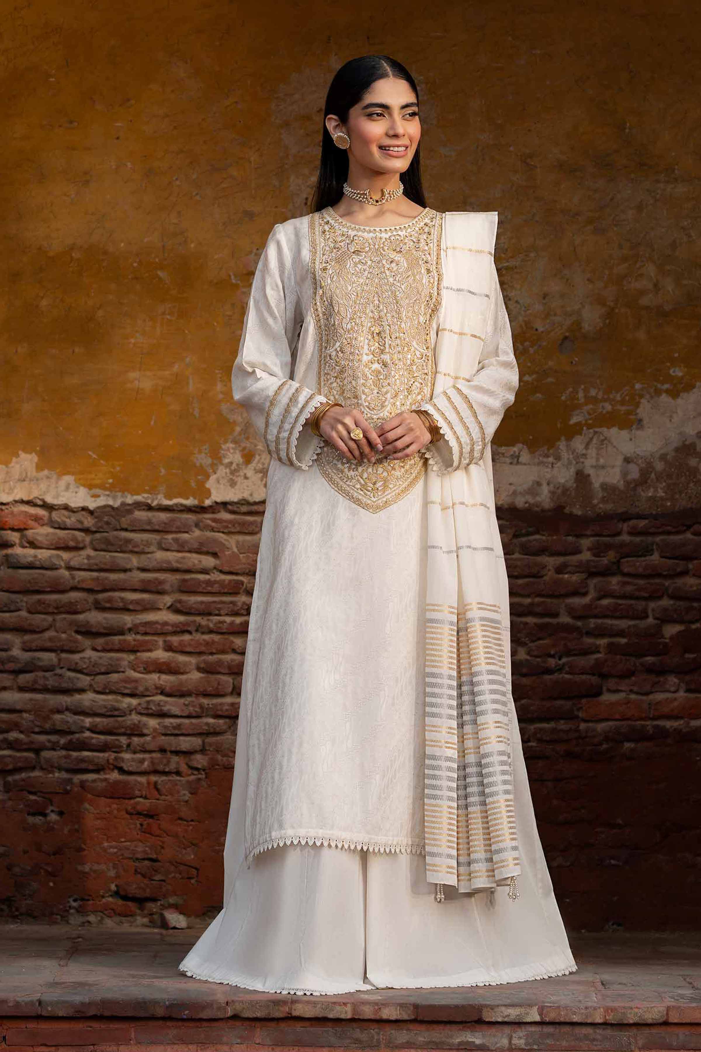 3 Piece - Embroidered Suit - PFE25-12