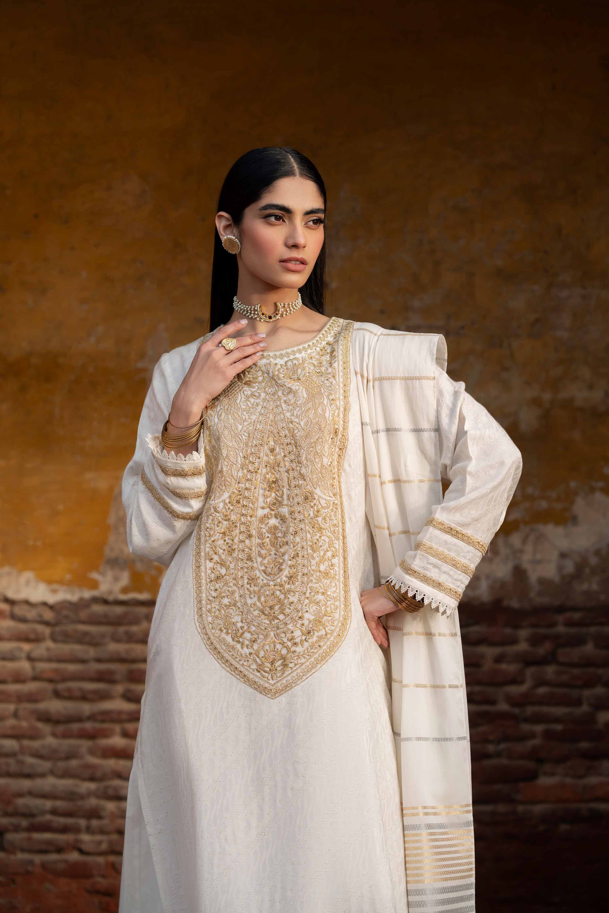3 Piece - Embroidered Suit - PFE25-12 - Image 5