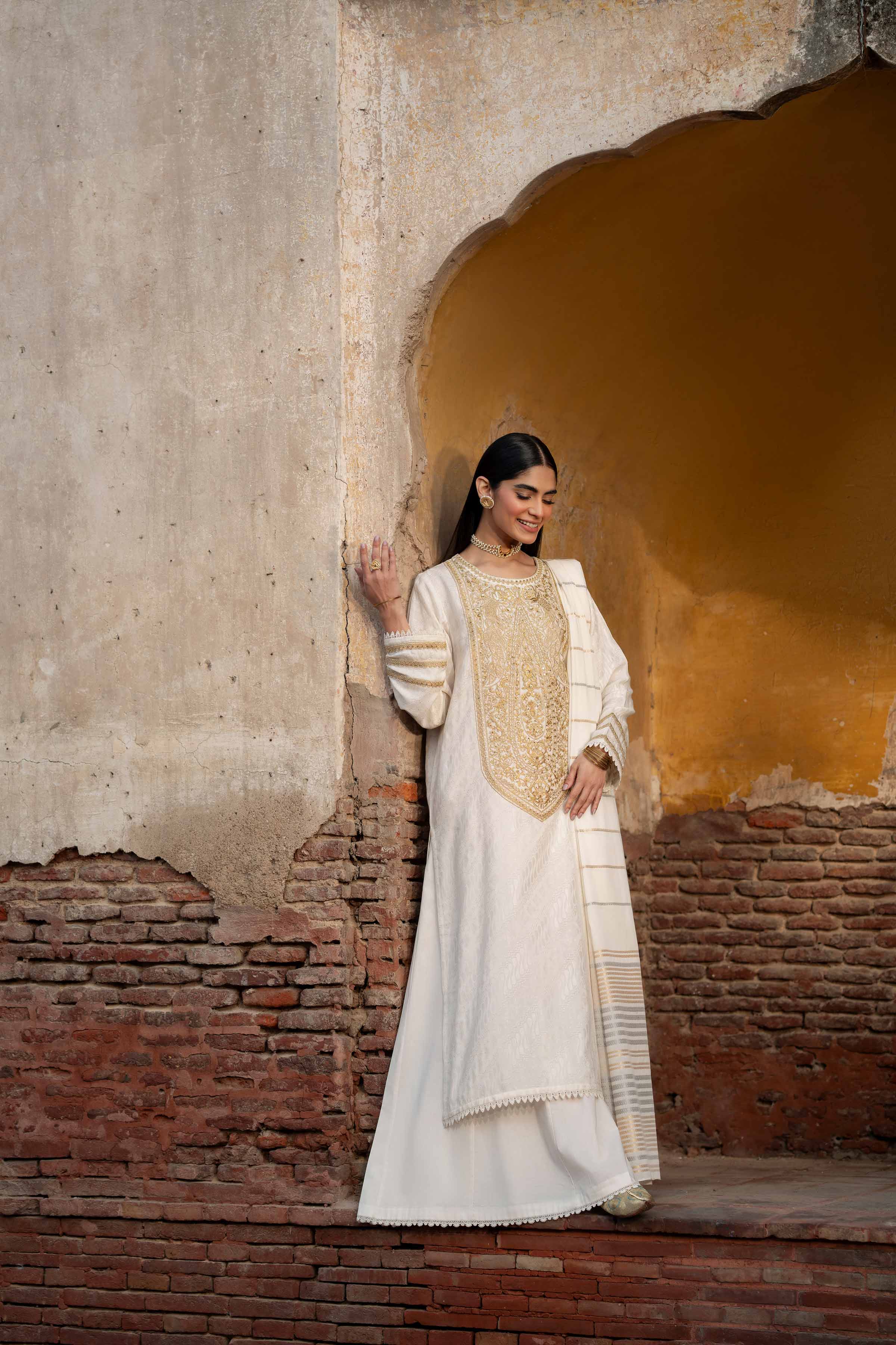 3 Piece - Embroidered Suit - PFE25-12 - Image 8