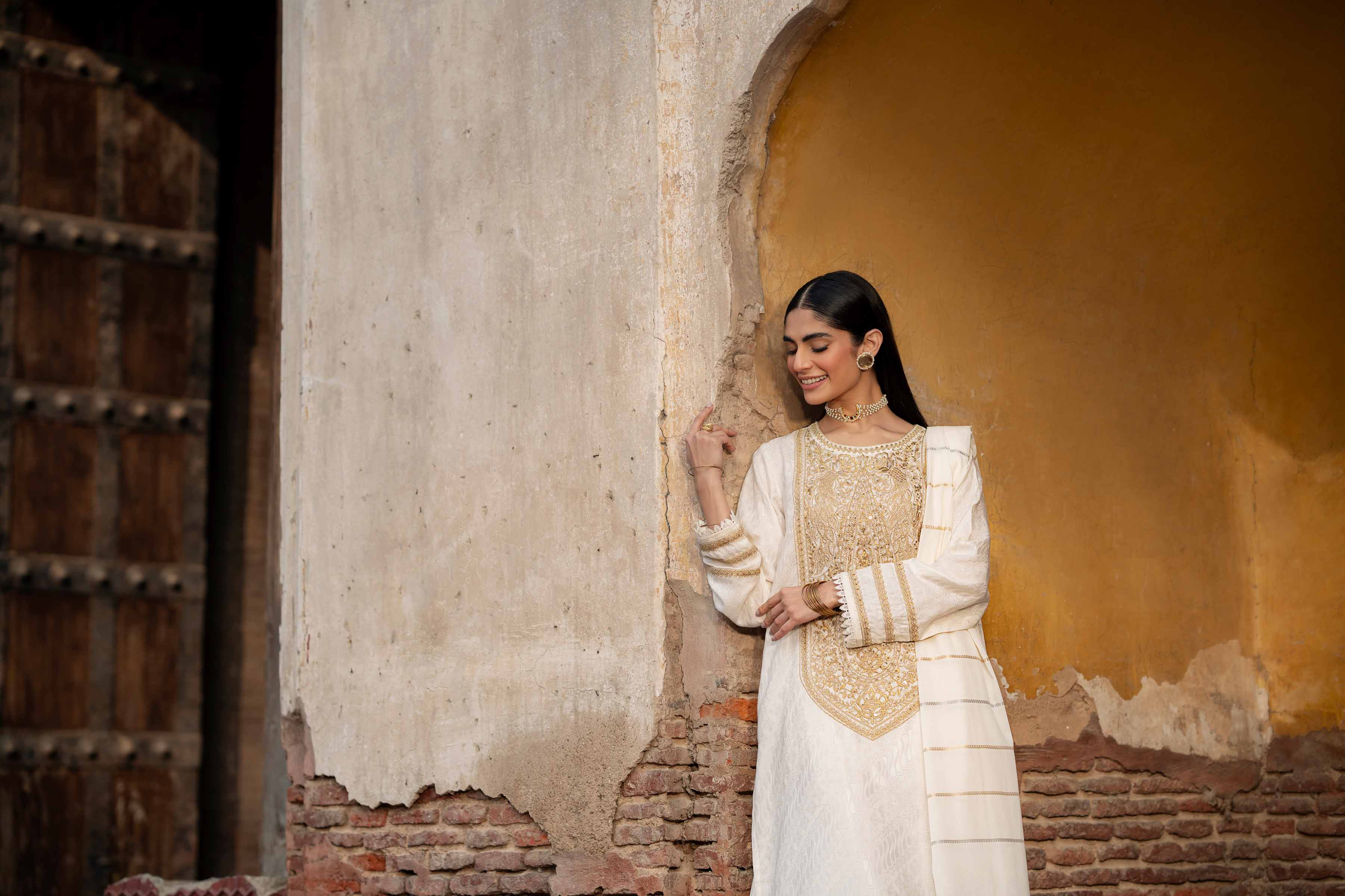 3 Piece - Embroidered Suit - PFE25-12 - Image 9