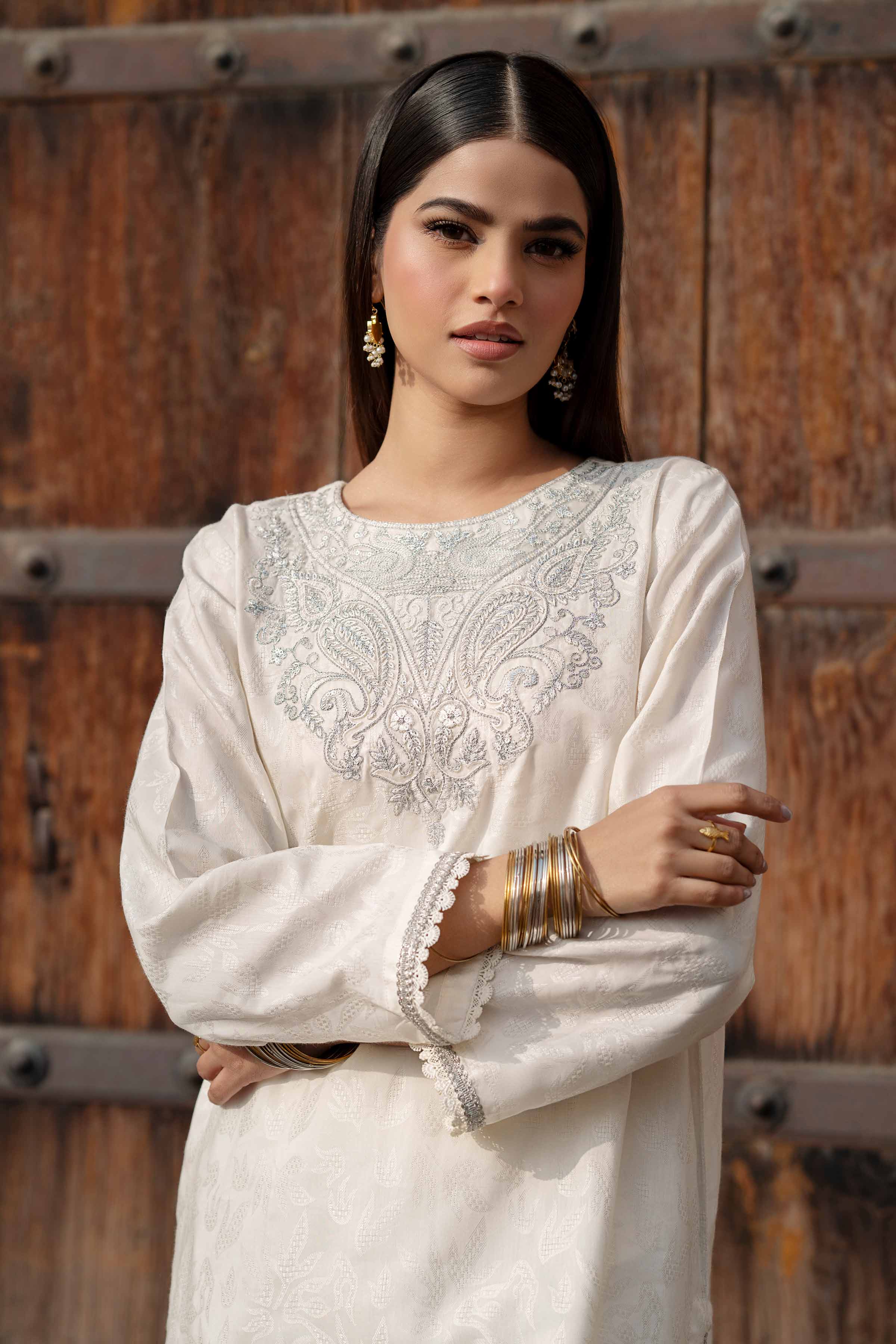 2 Piece - Embroidered Suit - PFE25-14 - Image 7