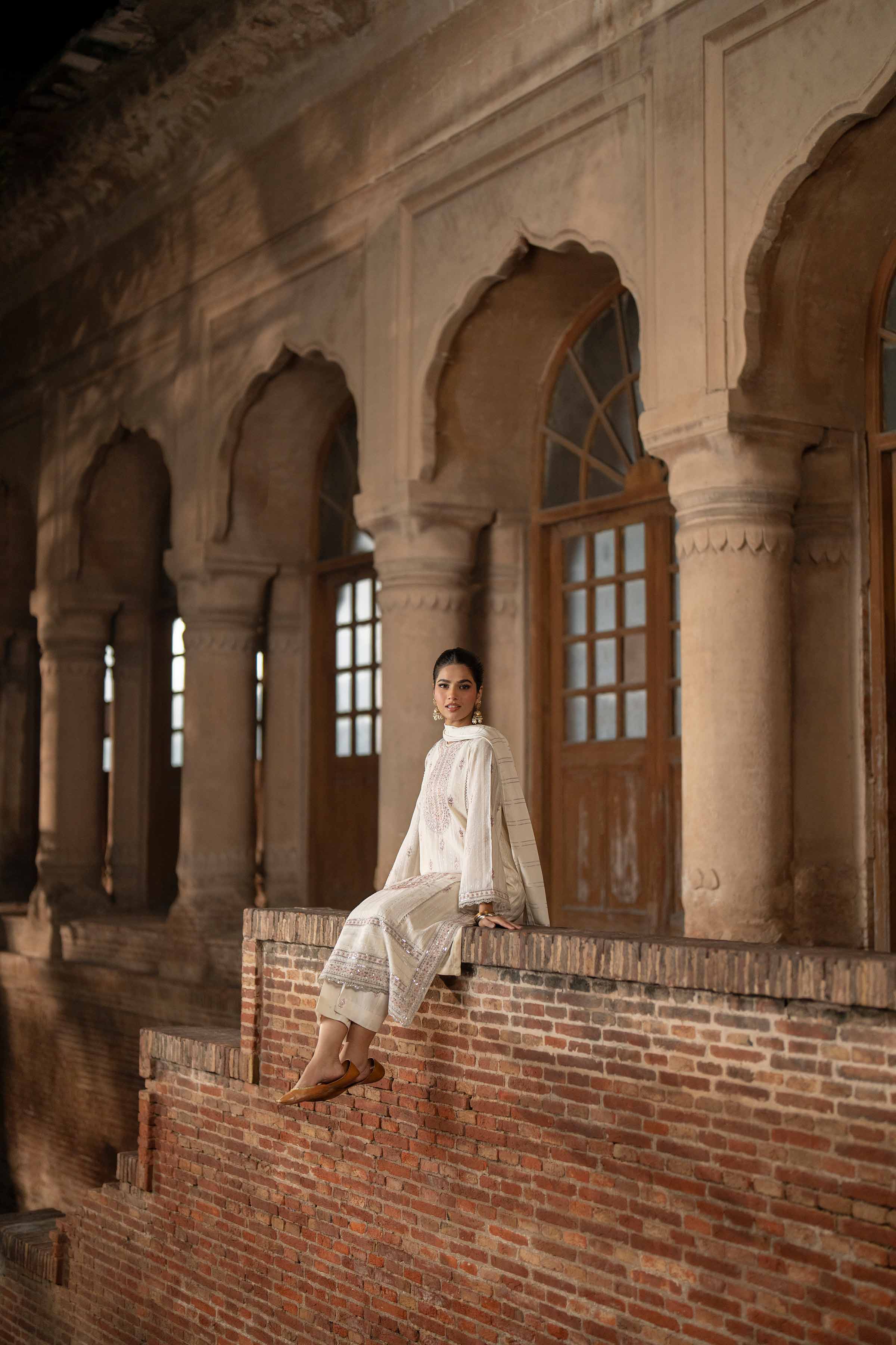 3 Piece - Embroidered Suit - PFE25-16 - Image 9