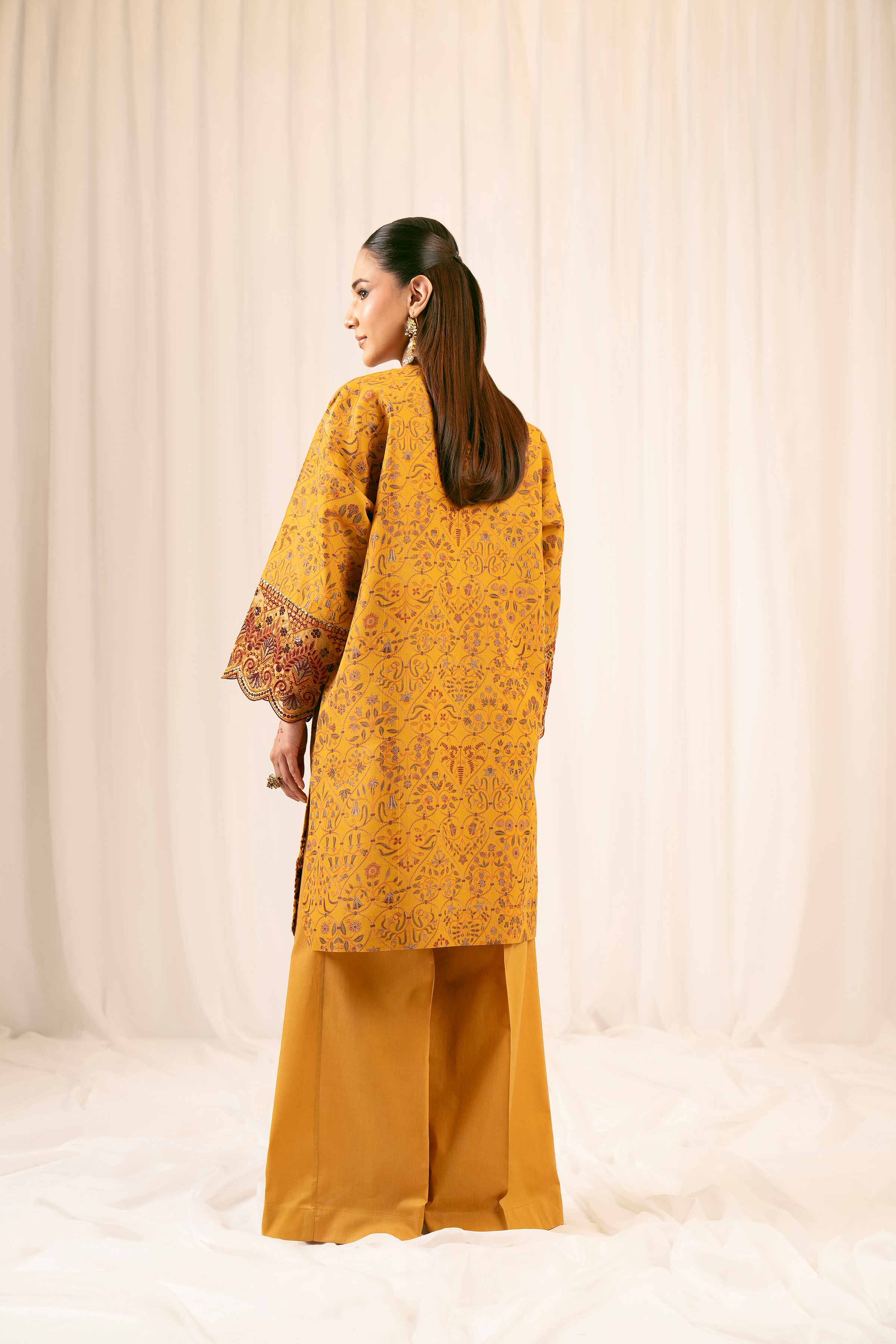 2 Piece - Printed Embroidered Suit - PFE25-17 - Image 3