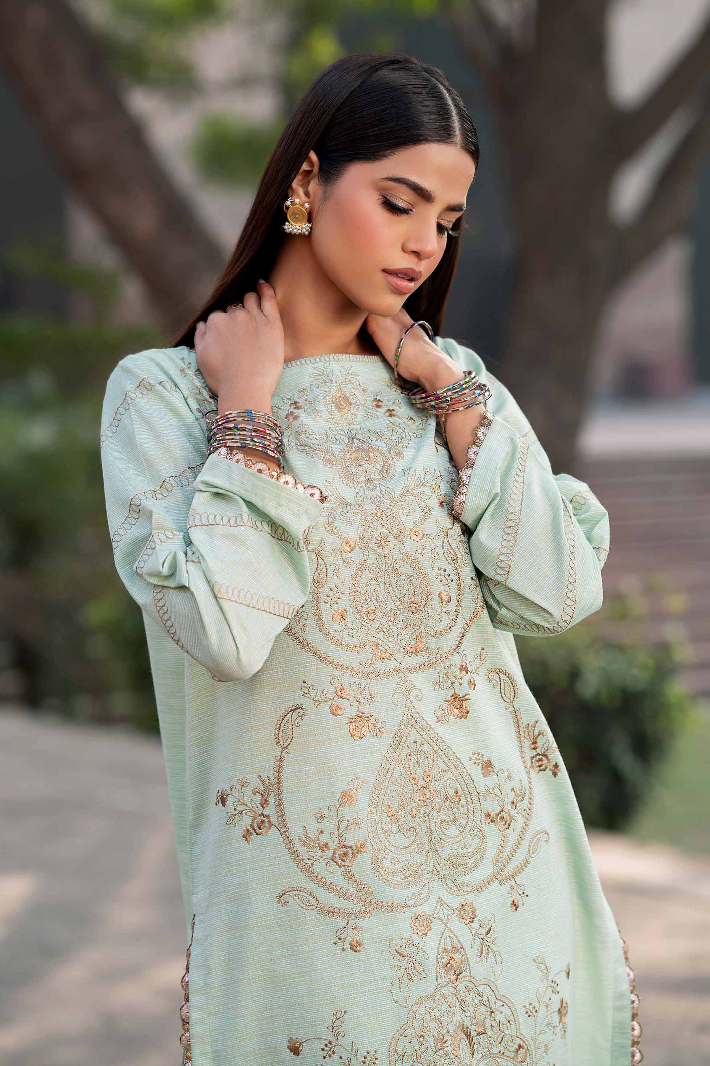 2 Piece - Embroidered Suit - PFE25-23