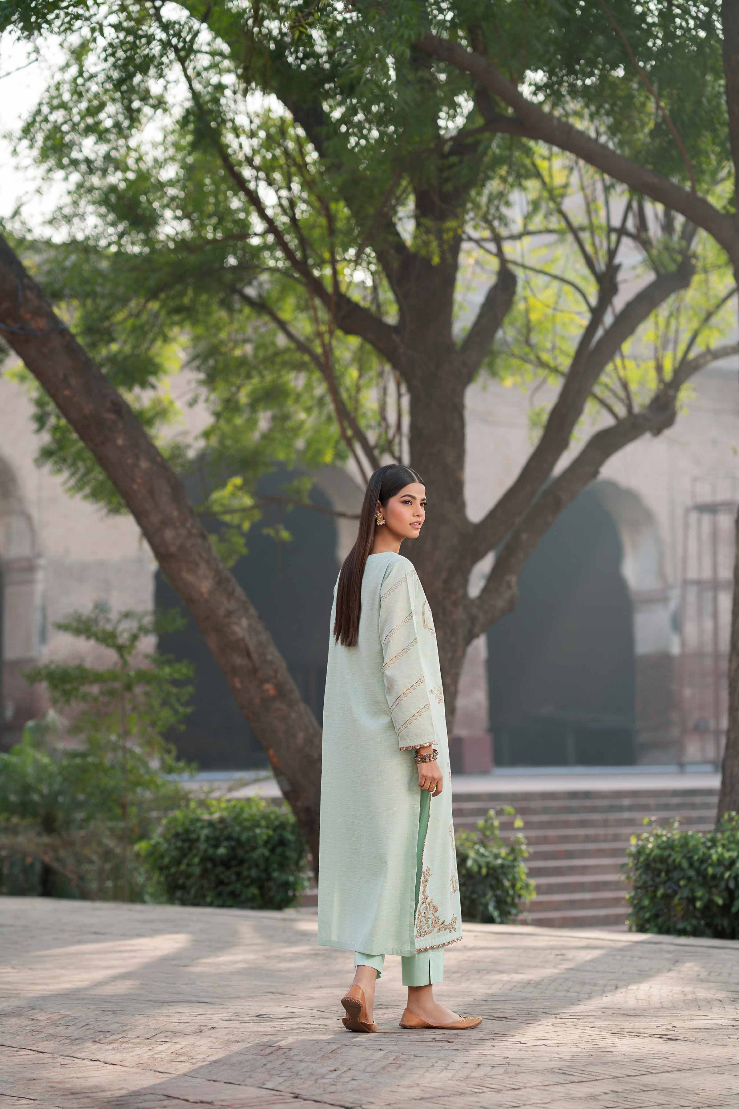 2 Piece - Embroidered Suit - PFE25-23 - Image 3