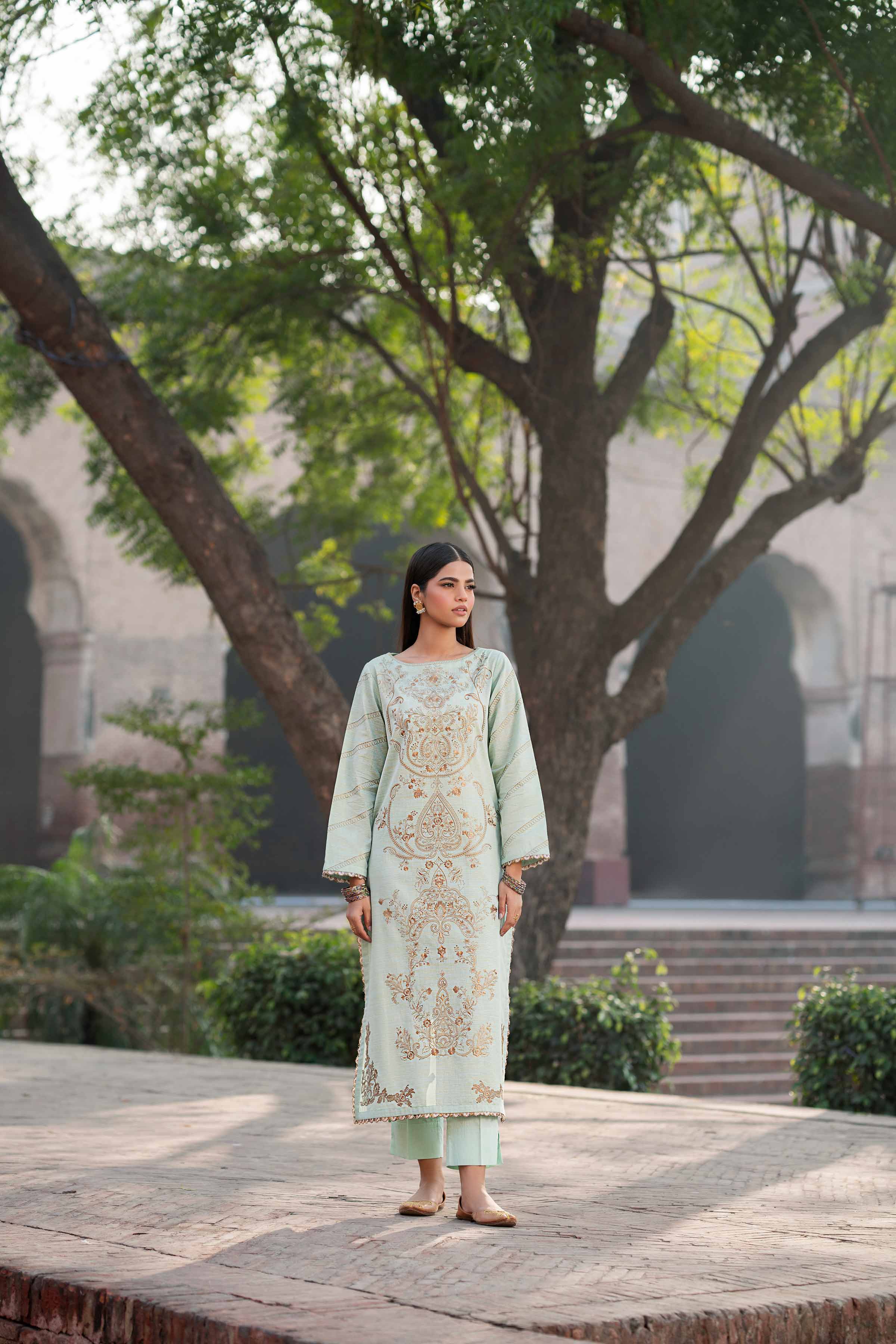 2 Piece - Embroidered Suit - PFE25-23 - Image 5