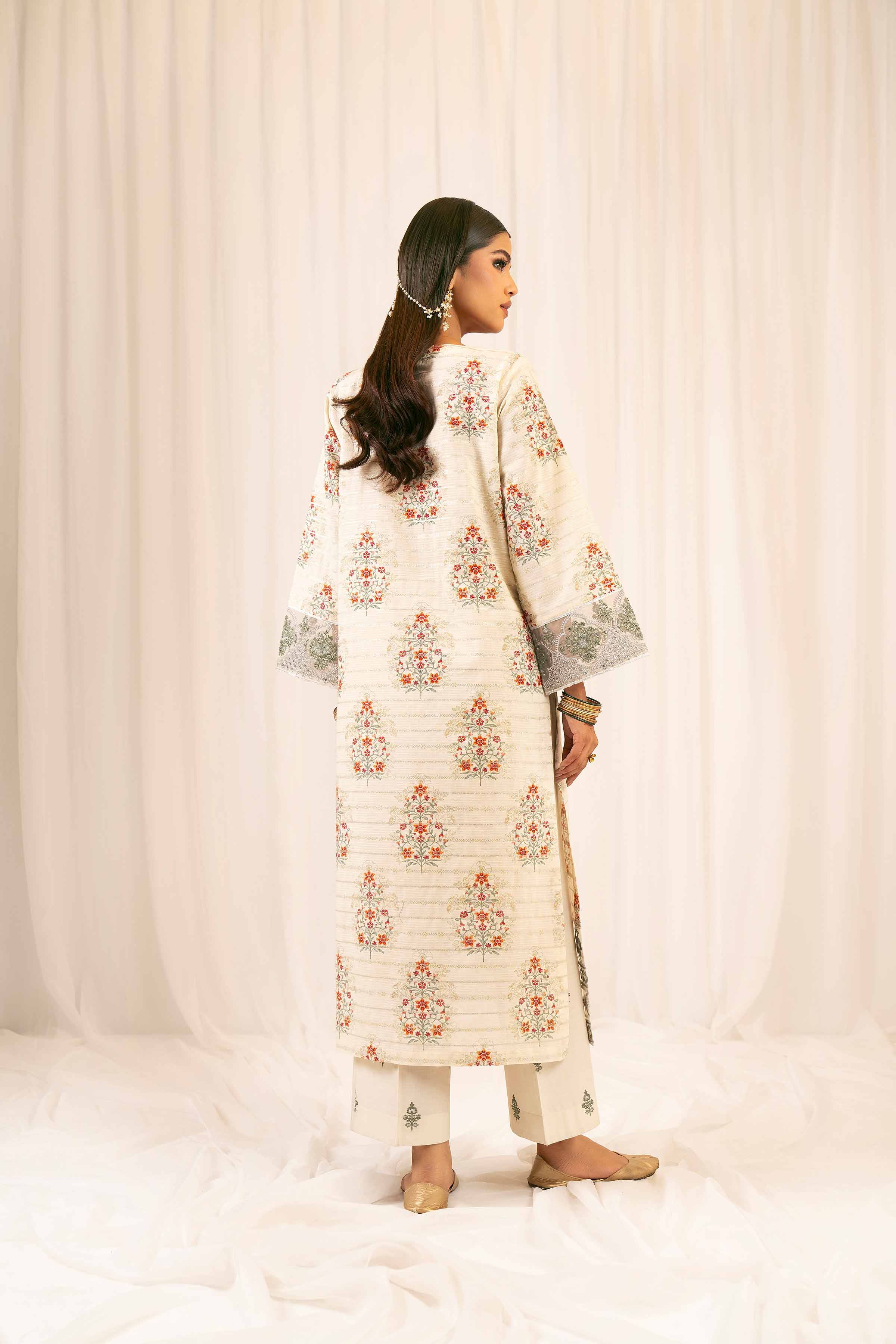 2 Piece - Printed Embroidered Suit - PFE25-24 - Image 3