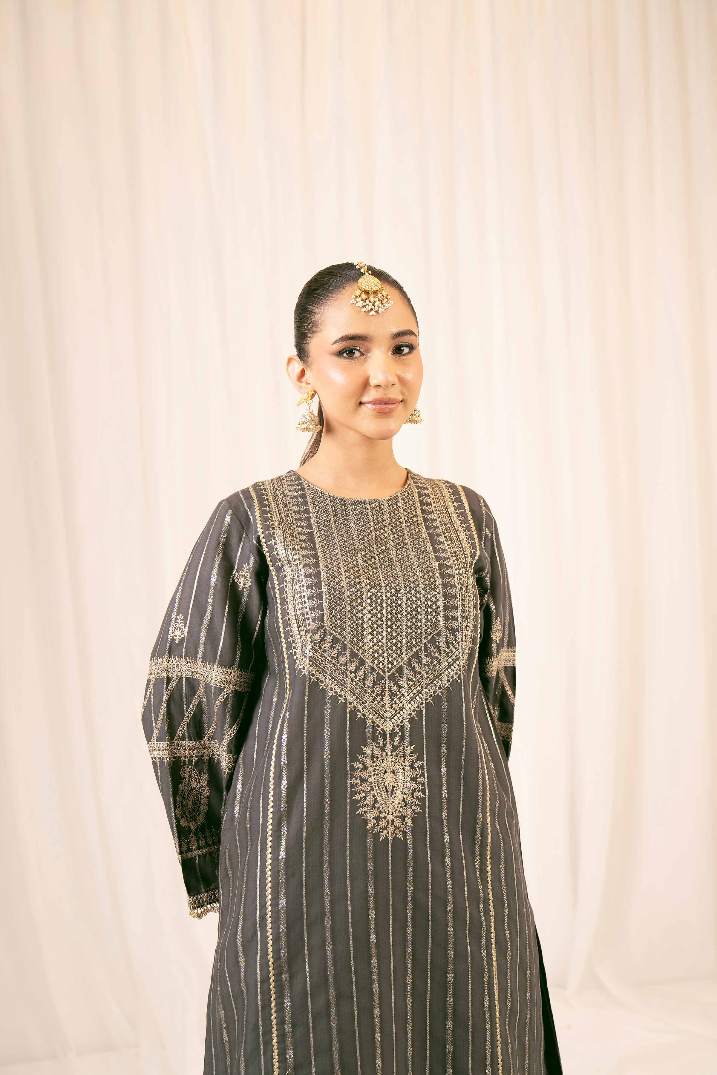 2 Piece - Embroidered Suit - PFE25-26 - Image 3