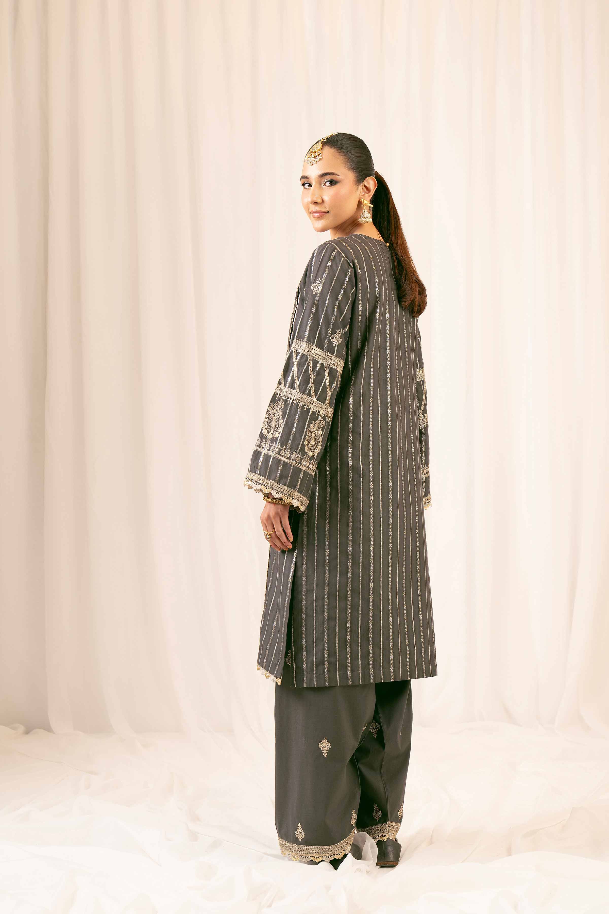 2 Piece - Embroidered Suit - PFE25-26 - Image 4