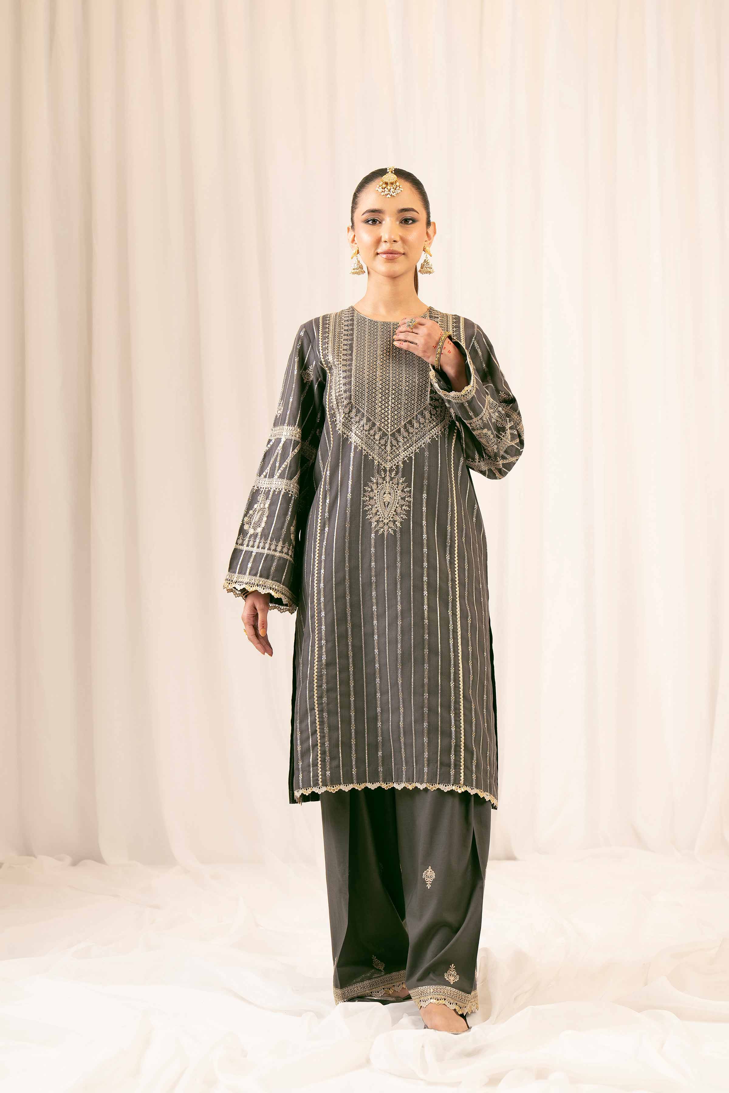 2 Piece - Embroidered Suit - PFE25-26 - Image 6