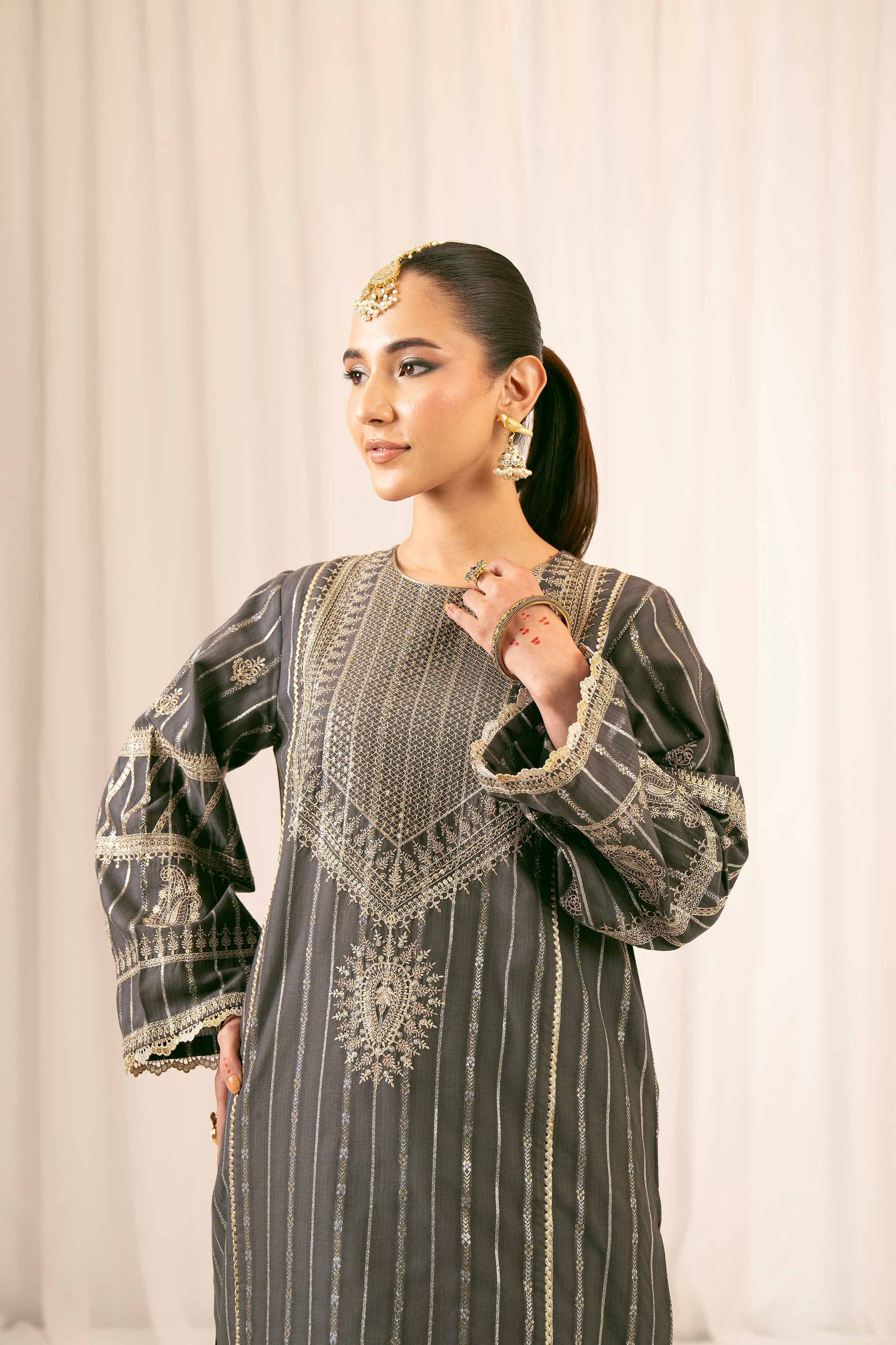 2 Piece - Embroidered Suit - PFE25-26 - Image 9